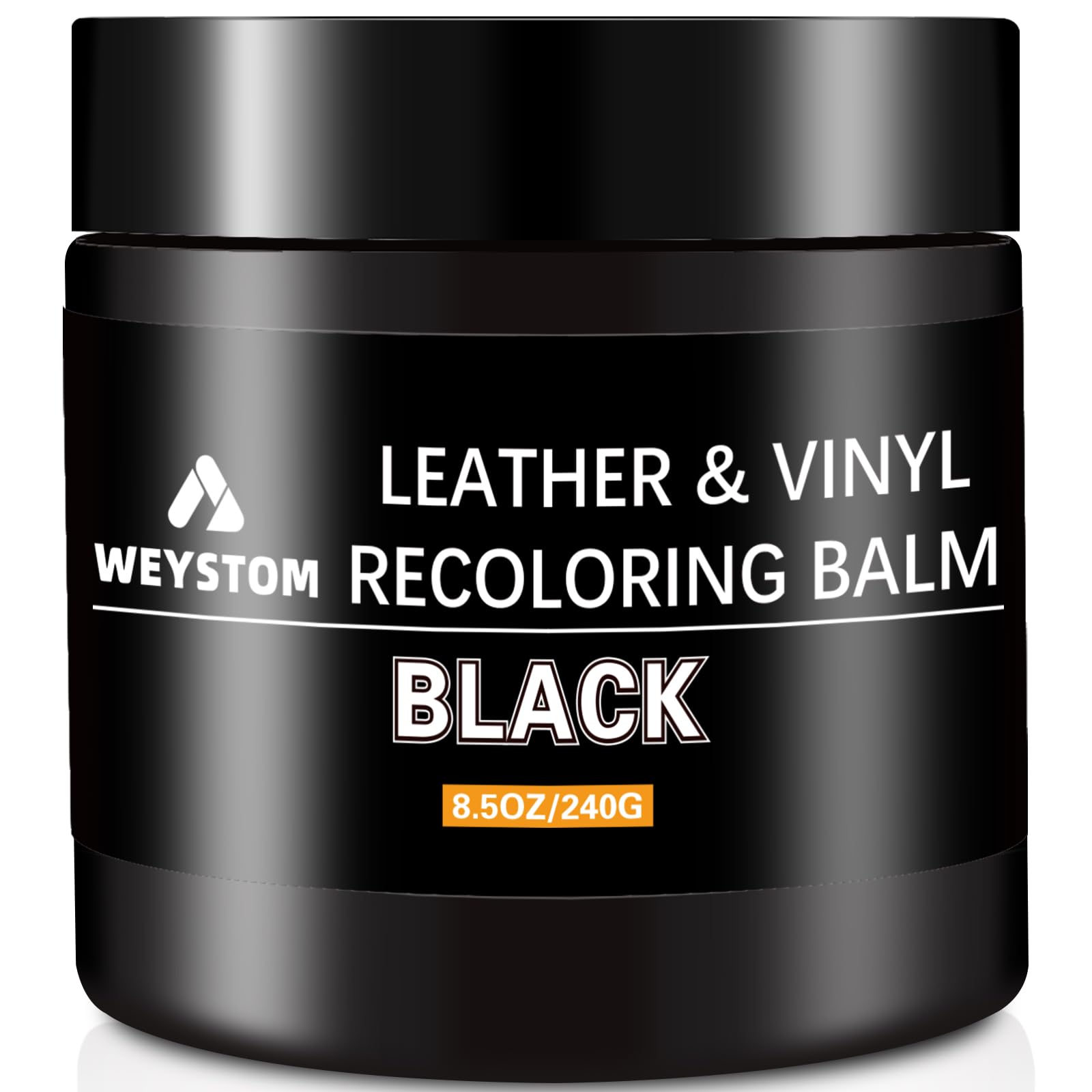 Weystom Leather Recoloring Balm - Black Leather Repair Kit For Furniture, Leather Dye, Recolor, Renew, Repair & Restore Aged, Fa