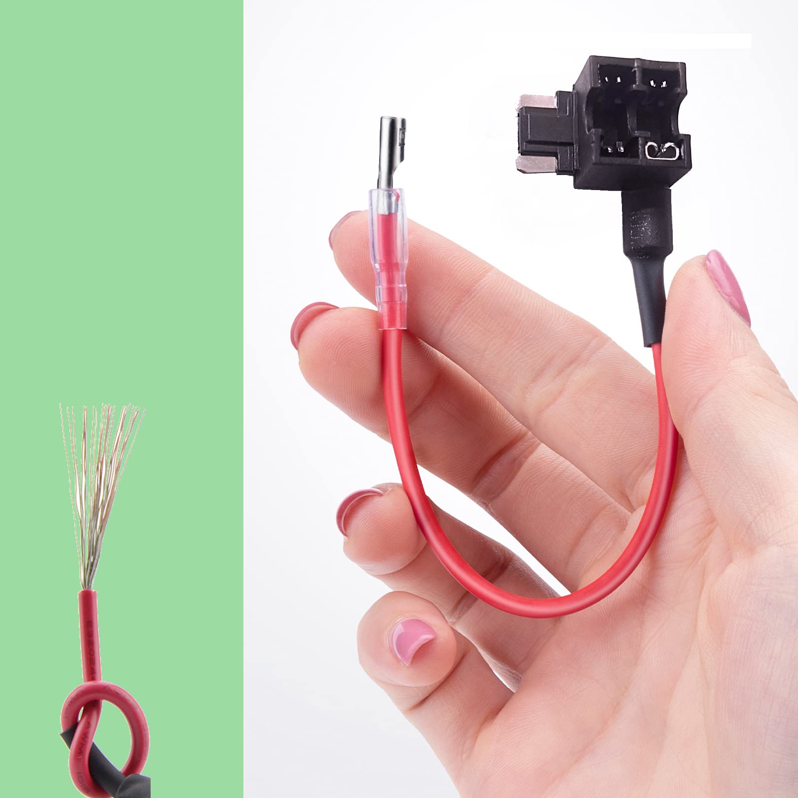 3Pcs Low Profile Mini Blade Fuse Tap, Haojiaho 12V-24V-32V Low Profile Mini Blade Fuse Holder With Wire Harness For Cars Trucks