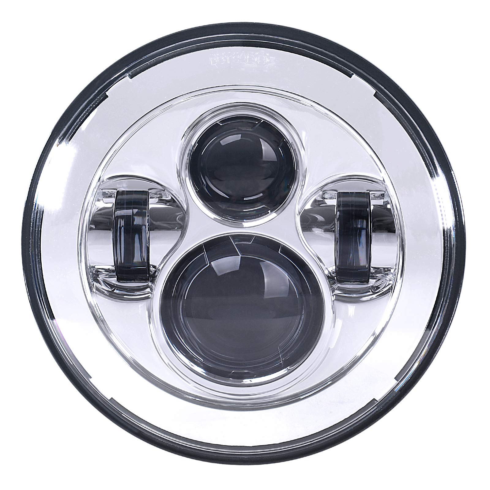 Tugwuetlwu 7 Inch Led Motorcycle Headlight Compatible With Harley Davidson Street Glide Road King Electra Glide Fat Boy Heritage Softail Deluxe Ultra Limited Classic Switchback Projector Led Headlamp