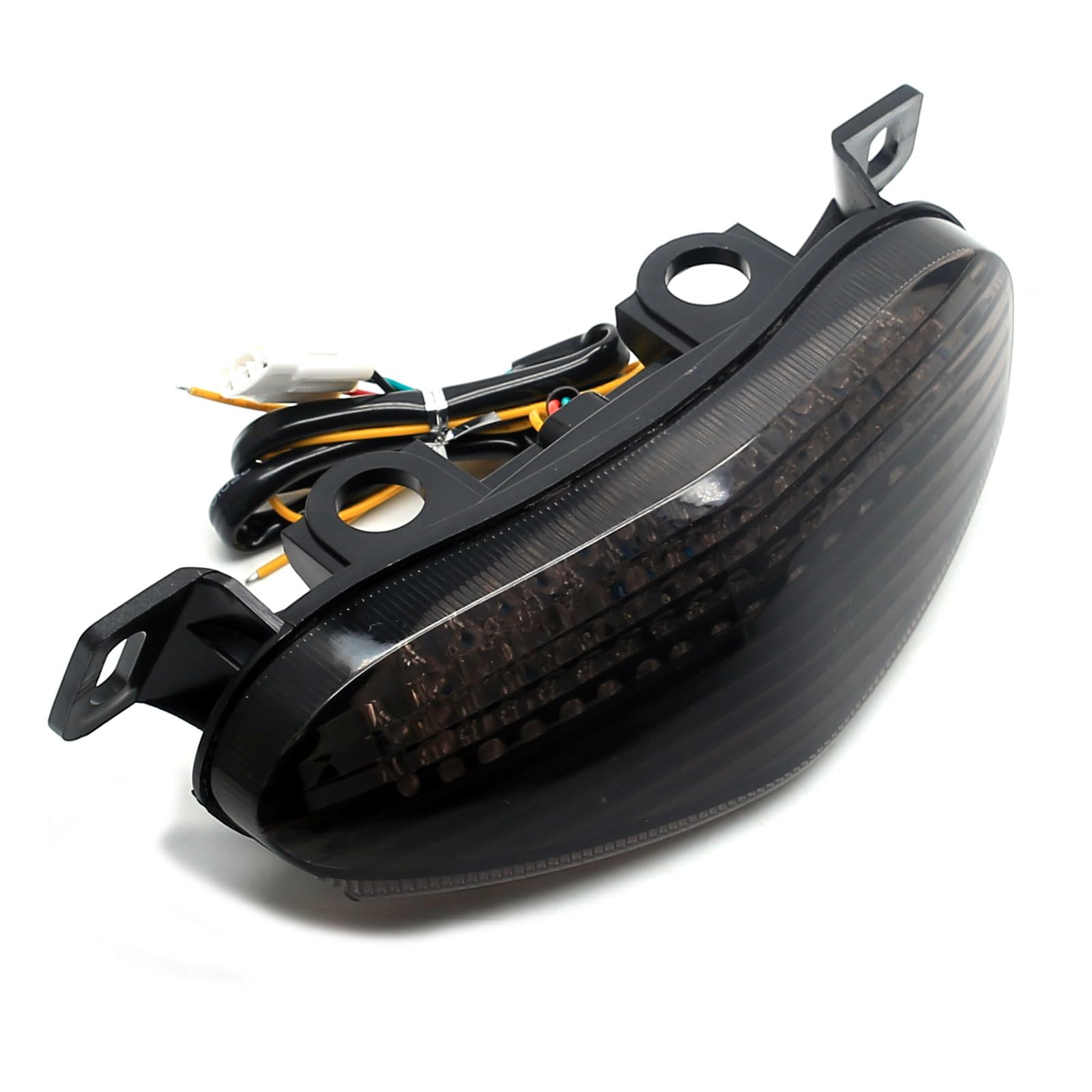 Mzs Motorcycle Tail Light Turn Signal Led Integrated Blinker Smoke Compatible With Ex 650 Ex650 Er6N Er6F 2009-2011 / Klz1000 Kl