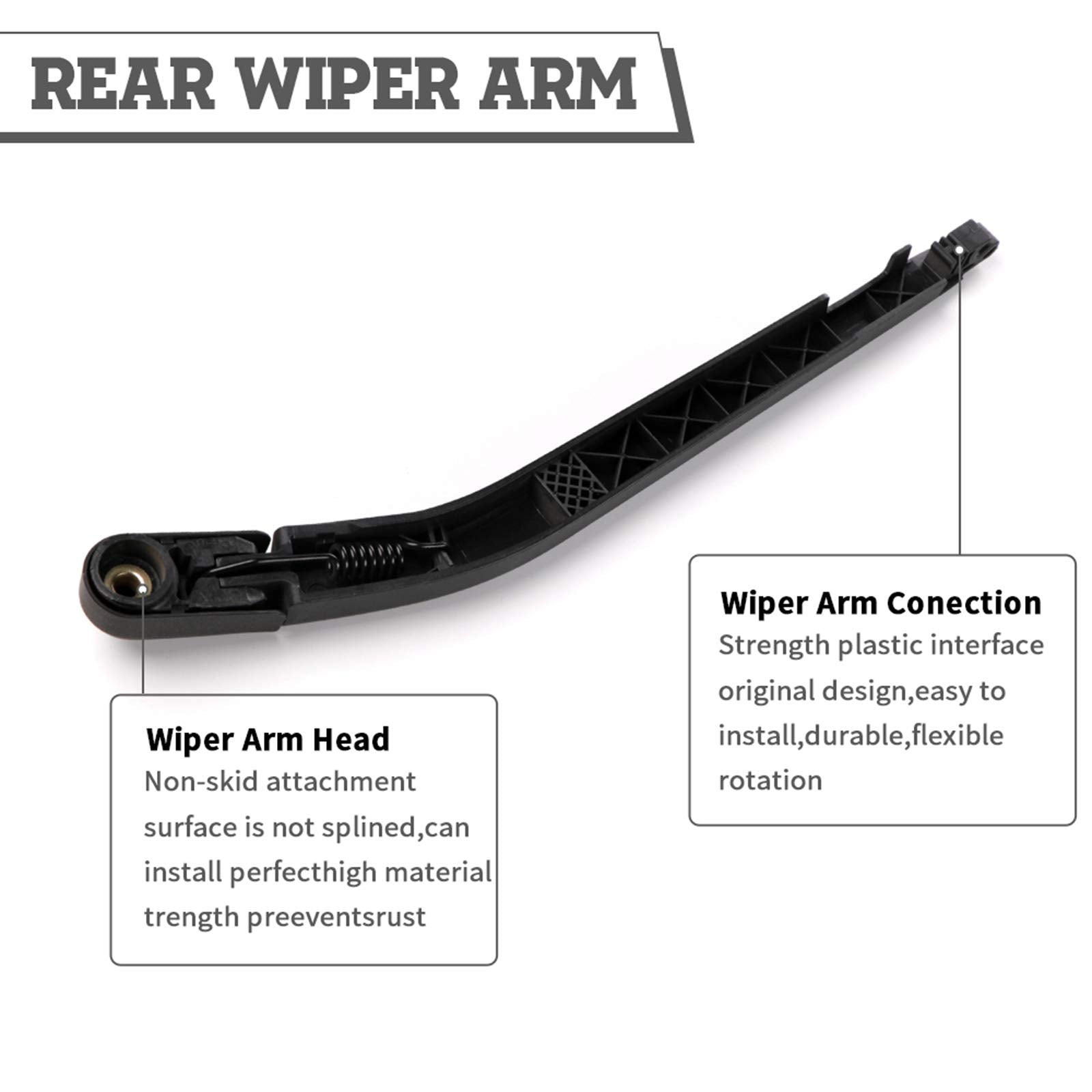 Rear Wiper Arm Blade Nut Set Replacement For Toyota 4Runner 2003-2009,Rear Wiper Cover Accessories Assembly, Wiper Cap Set For Back Windshield Window 852413531