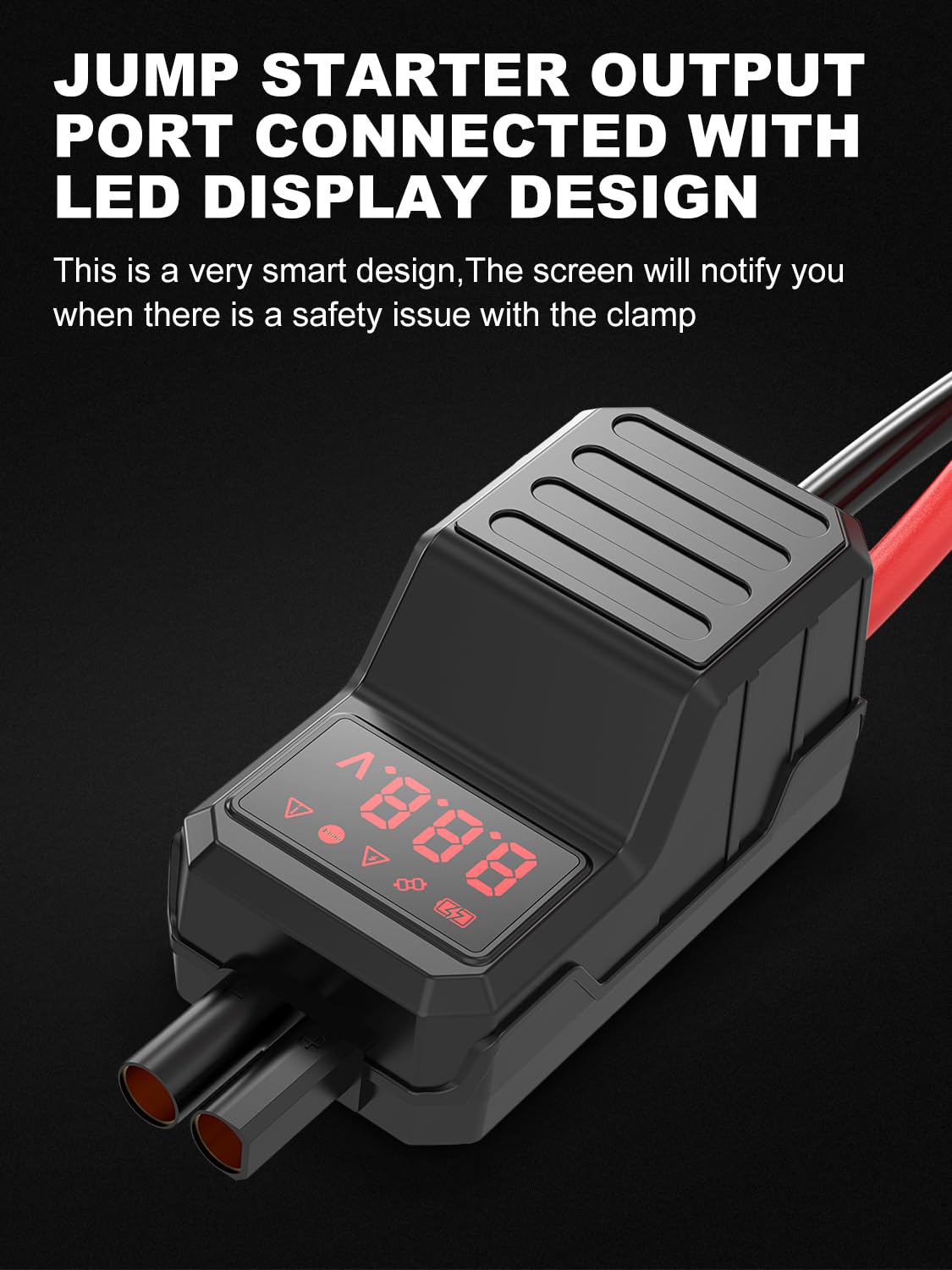 Avapow Jump Starter Car Battery 2500A Peak,Portable Jump Starters For Up To 8L Gas 8L Diesel Engine With Booster Function,Wirele