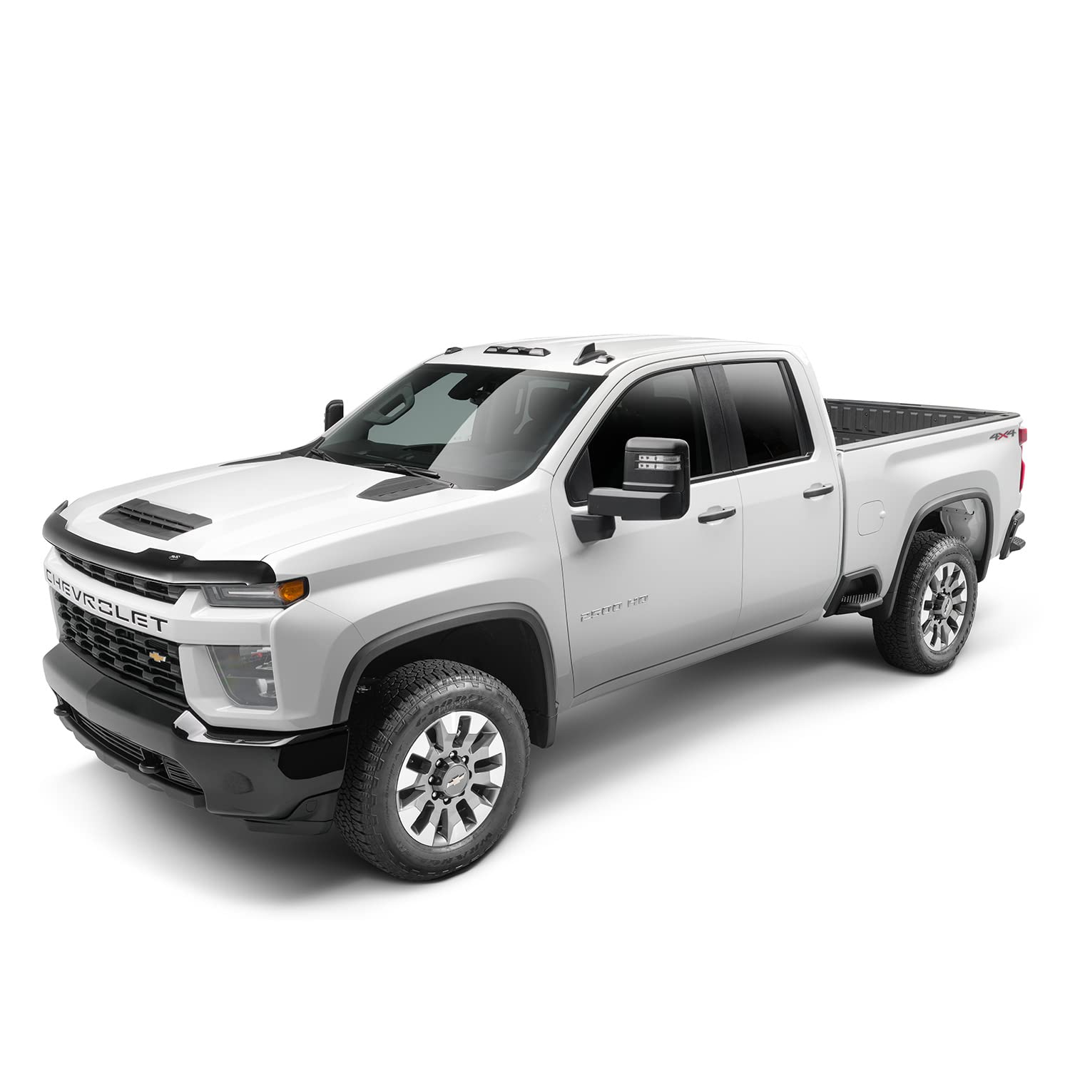 Auto Ventshade [Avs] Bugflector Ii/Hood Shield | Fits 2020-2024 Chevrolet Silverado 2500 Hd/3500 Hd, 1 Pc. | Dark Smoke - 25711