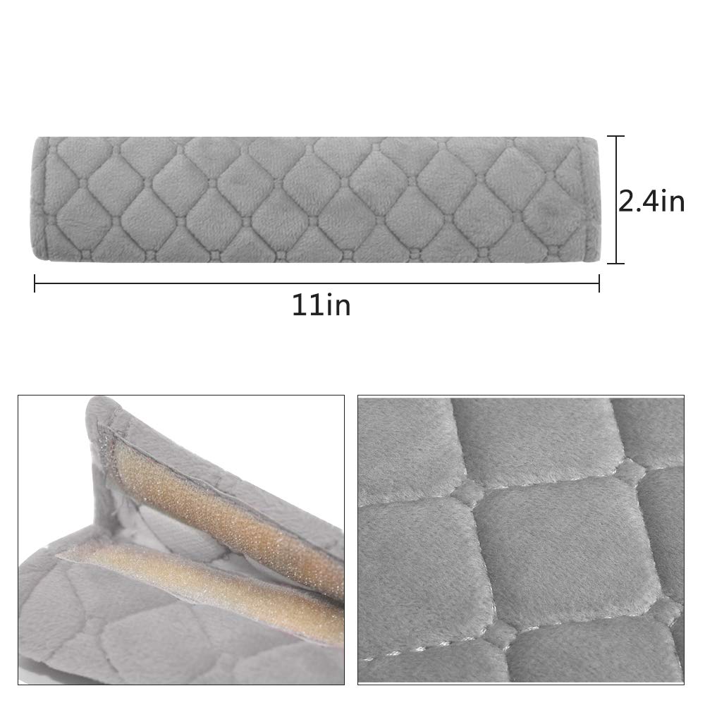 Surpassme Car Seat Belt Pads Cover, 2 Pack Seat Belt Shoulder Strap Covers Protector To Release Stress To Your Neck And Shoulder For A Safety Driving (Grey)