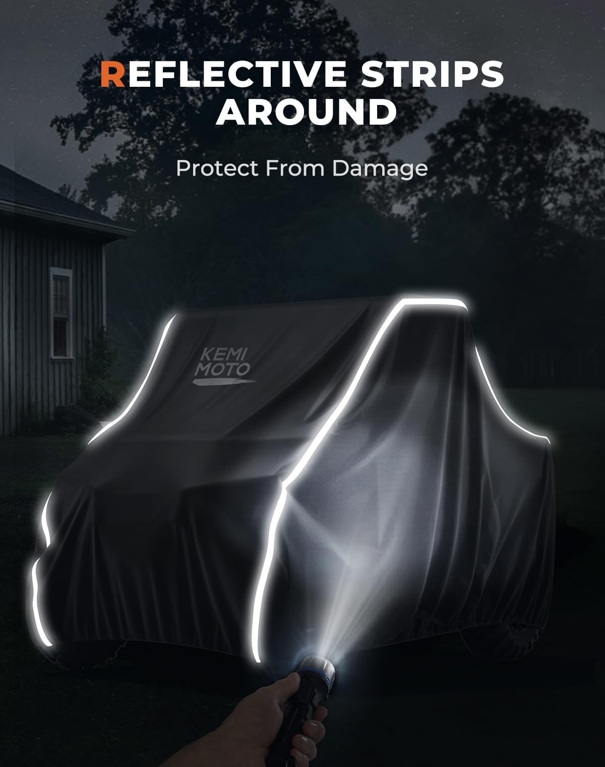 Kemimoto Utv Cover, All-Weather Protection Utv Cover Two Seater Compatible With Polaris Ranger 570 500 Cfmoto Zforce 800 2-3 Sea