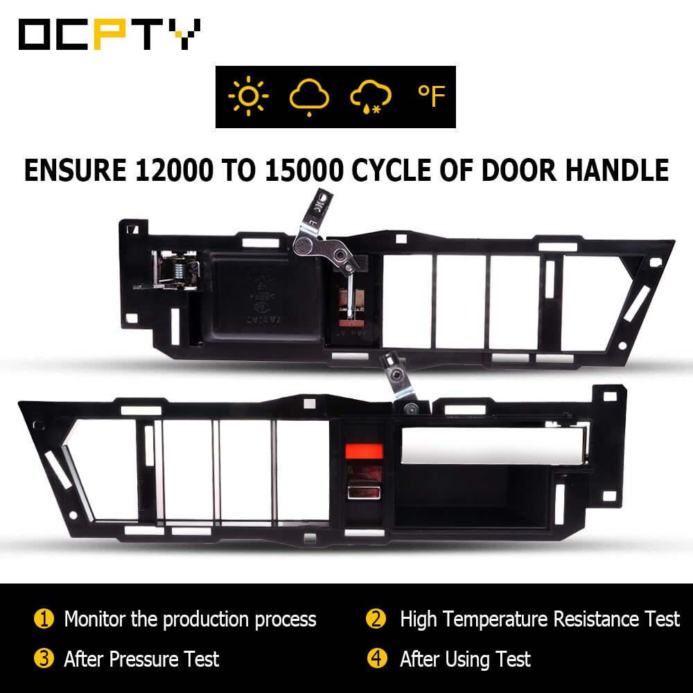 OCPTY Door Handle Interior Front Driver Left Side Replacement fit 1988-1994 for GMC C1500 C2500 C3500 K1500 K2500 K3500 Inside D
