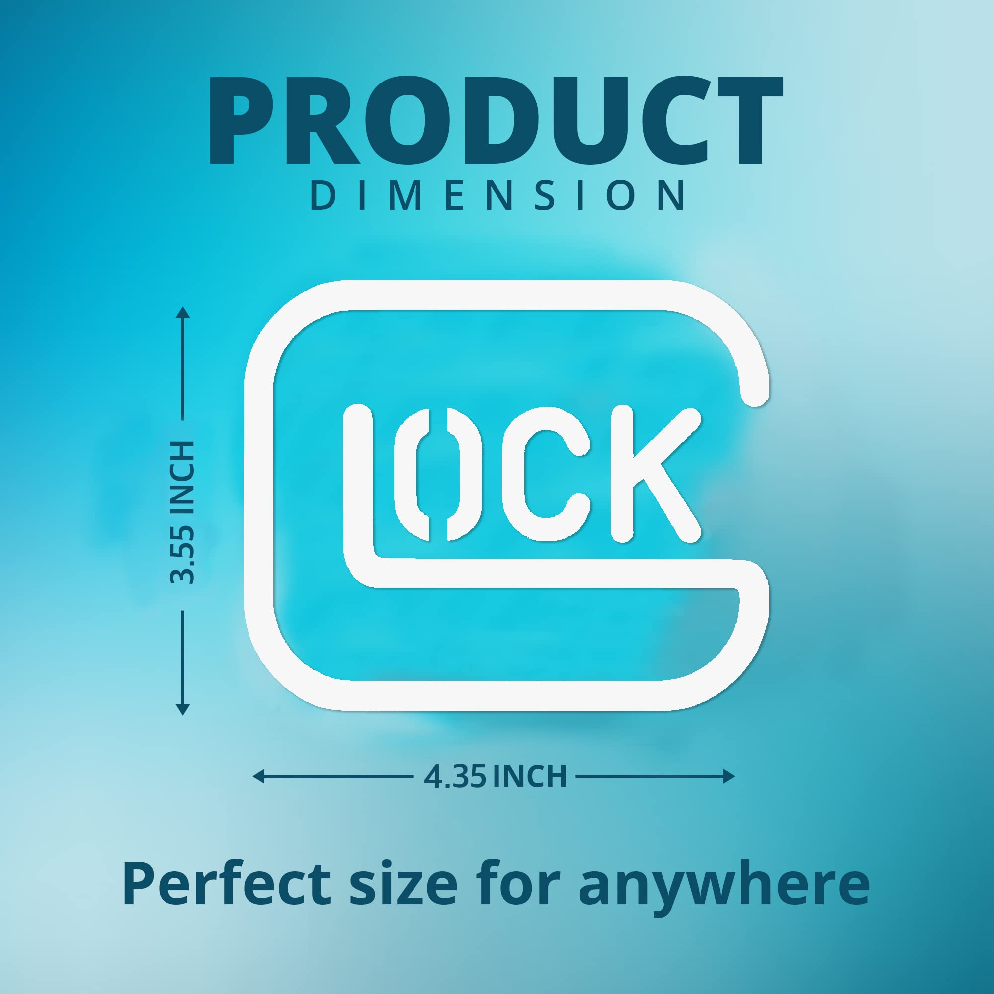 GRITKULTURE Safe Action Gun Pistol Perfection Vinyl Decal Sticker Bumper Sticker for Car, Truck, Locker, Mailbox, Fridge, Water