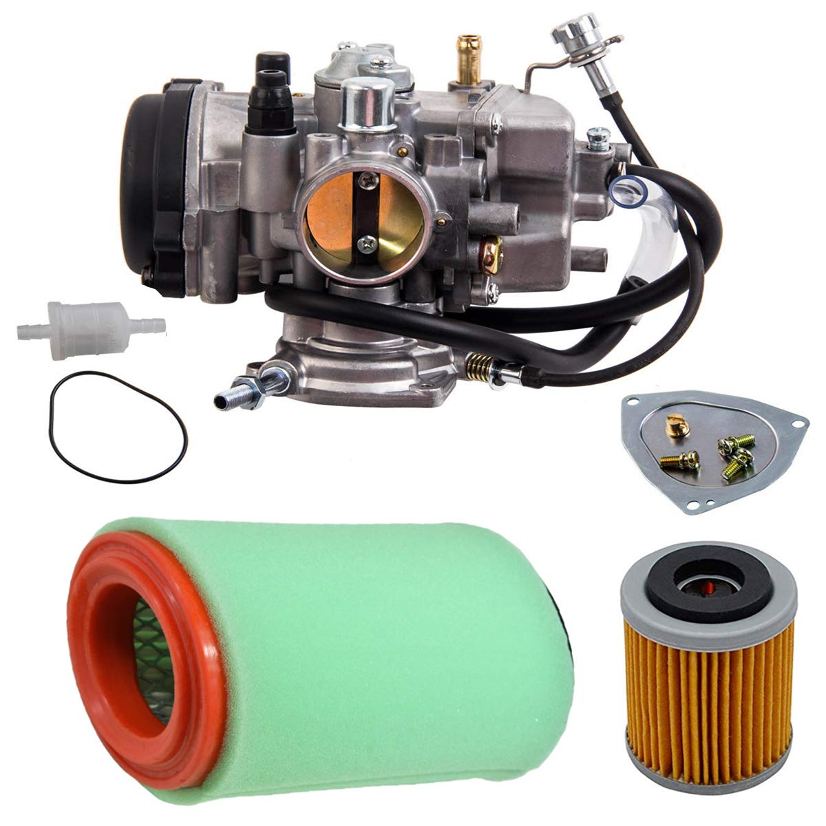 Carburetor For Yamaha Big Bear 400 250 Yfm400 Yfm-400 Yfm400S 2Wd 4Wd 2000-2004 With Air Fiter Oir Fiter