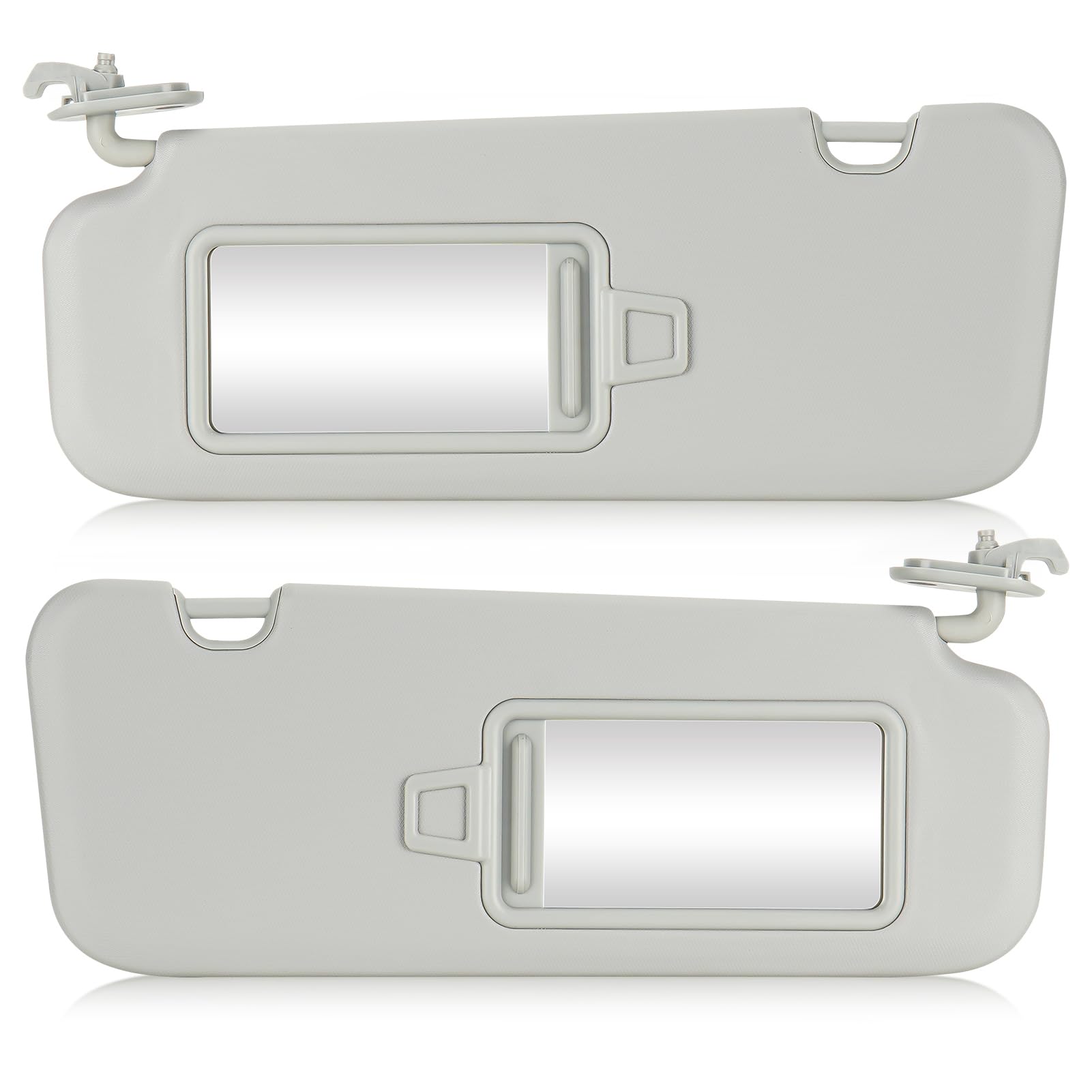 Left & Right Sun Visor for 2017-2019 Hyundai Elantra, Driver & Passenger Side Grey Sunvisor Replace 85210-F0100TTX 85210F0100TTX