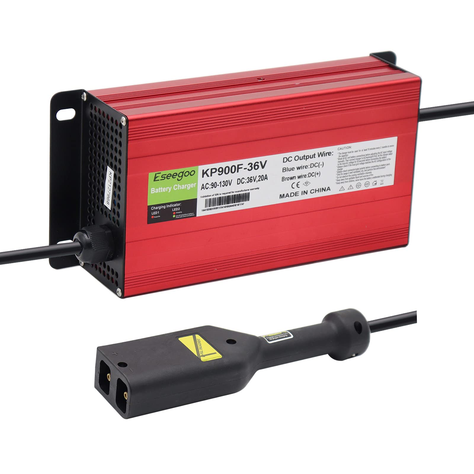 Eseegoo 36 Volt 20 AMP Golf Carts Battery Charger Compatible with EZGO TXT Battery Charger for 36 Volt Golf Carts with Powerwise