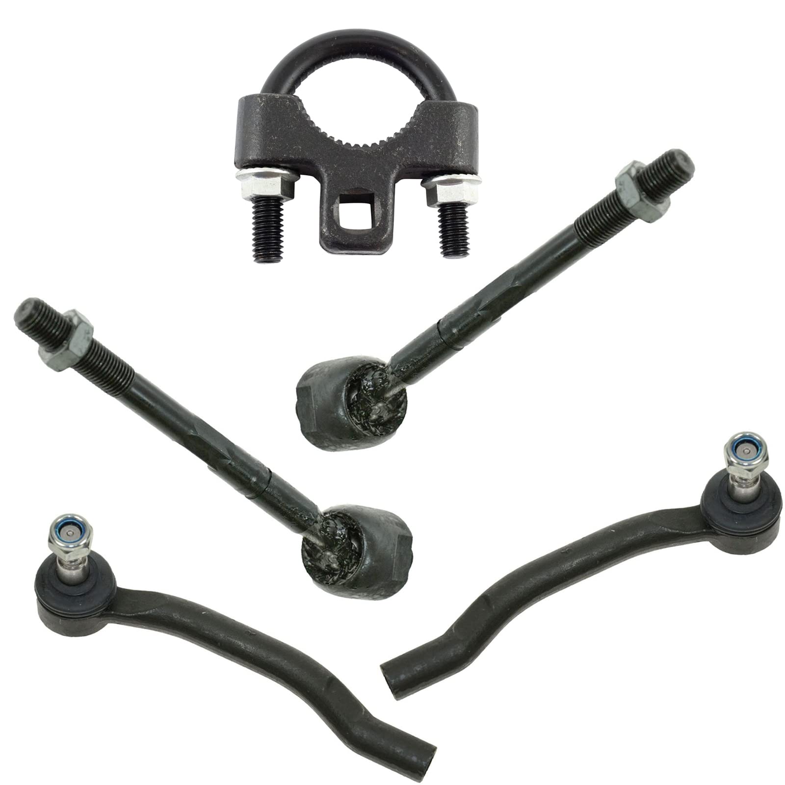 TRQ Front Tie Rod Set Compatible with 2001-2006 Acura MDX 2003-2008 Honda Pilot