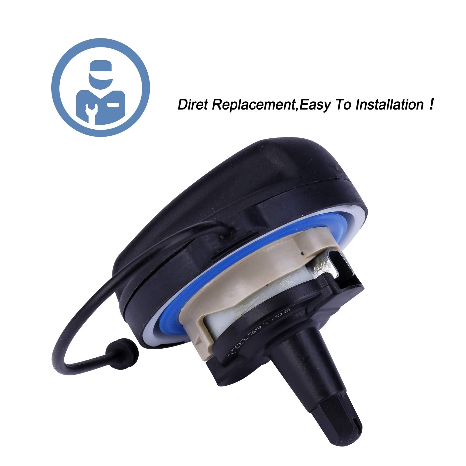 Fuel Tank Filler Cap,Gas Cap Compatible With Bmw E39 E46 E60 E90 E92-128I 320I 325I 328I 328Xi 330I 330Xi 335I 525I 528I 530I 535I 750I X1 X3 X5 Z4 M3 Mini Cooper,Replace # 16117222391, 10844, 31848