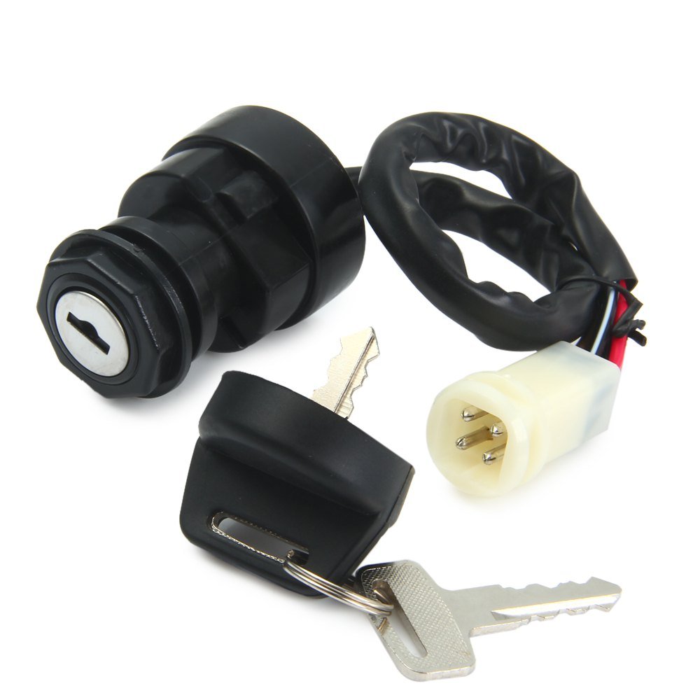 BH-Motor New Ignition Key Switch for Yamaha Warrior 350 YFM350 1987 88 89 90 91 92 93 94 1995