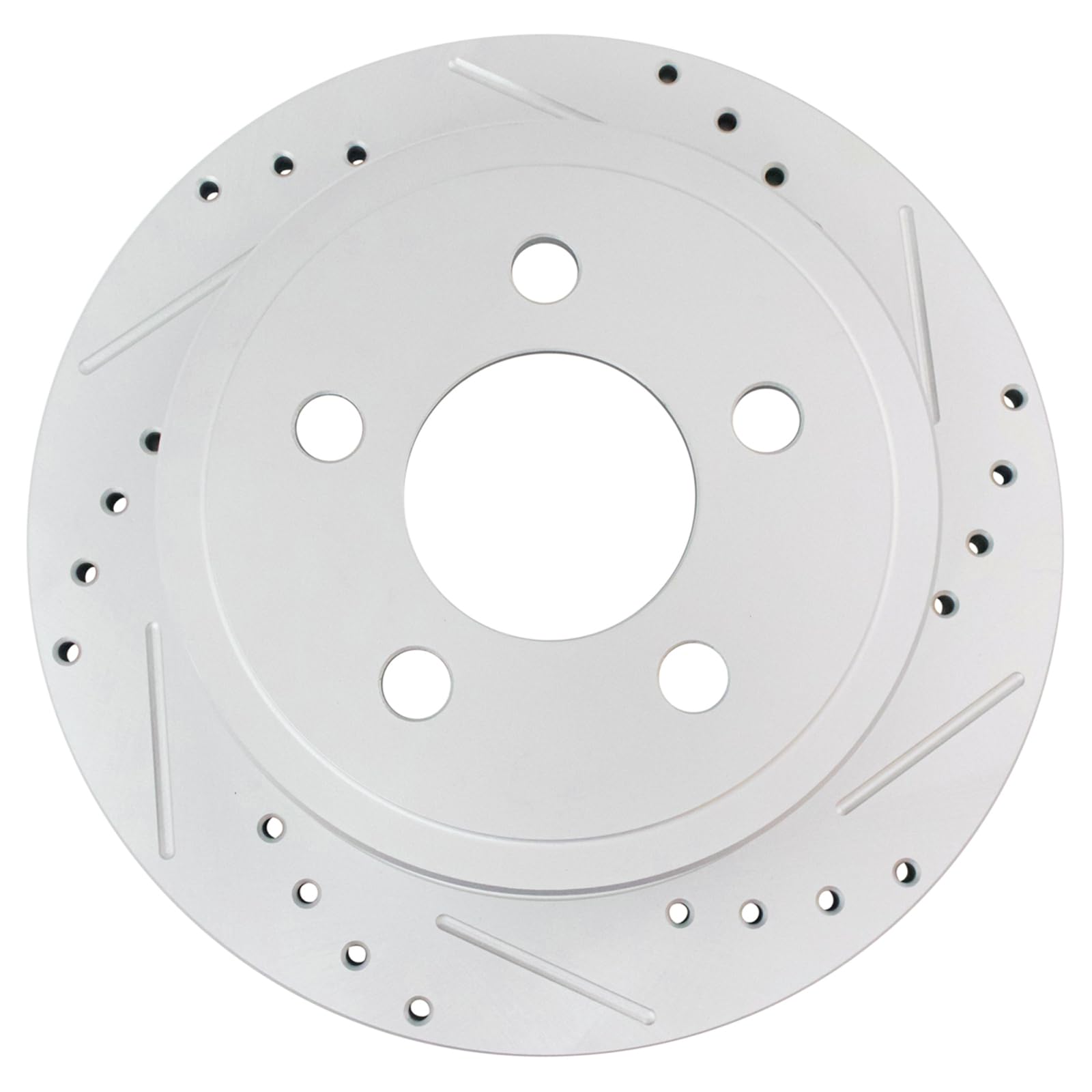 Trq Rear Performance Brake Rotors Set Premium G-Coated Compatible With 2003-2007 Jeep Liberty 2003-2006 Wrangler