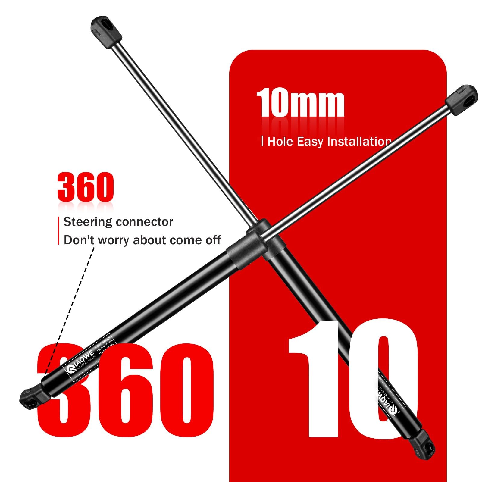 Iaqwe Pm3654-W Grand And Durango Hood Lift Support Compatible With 2004-2022 Dodge Durango, Front Gas Struts Spring Fits For 201