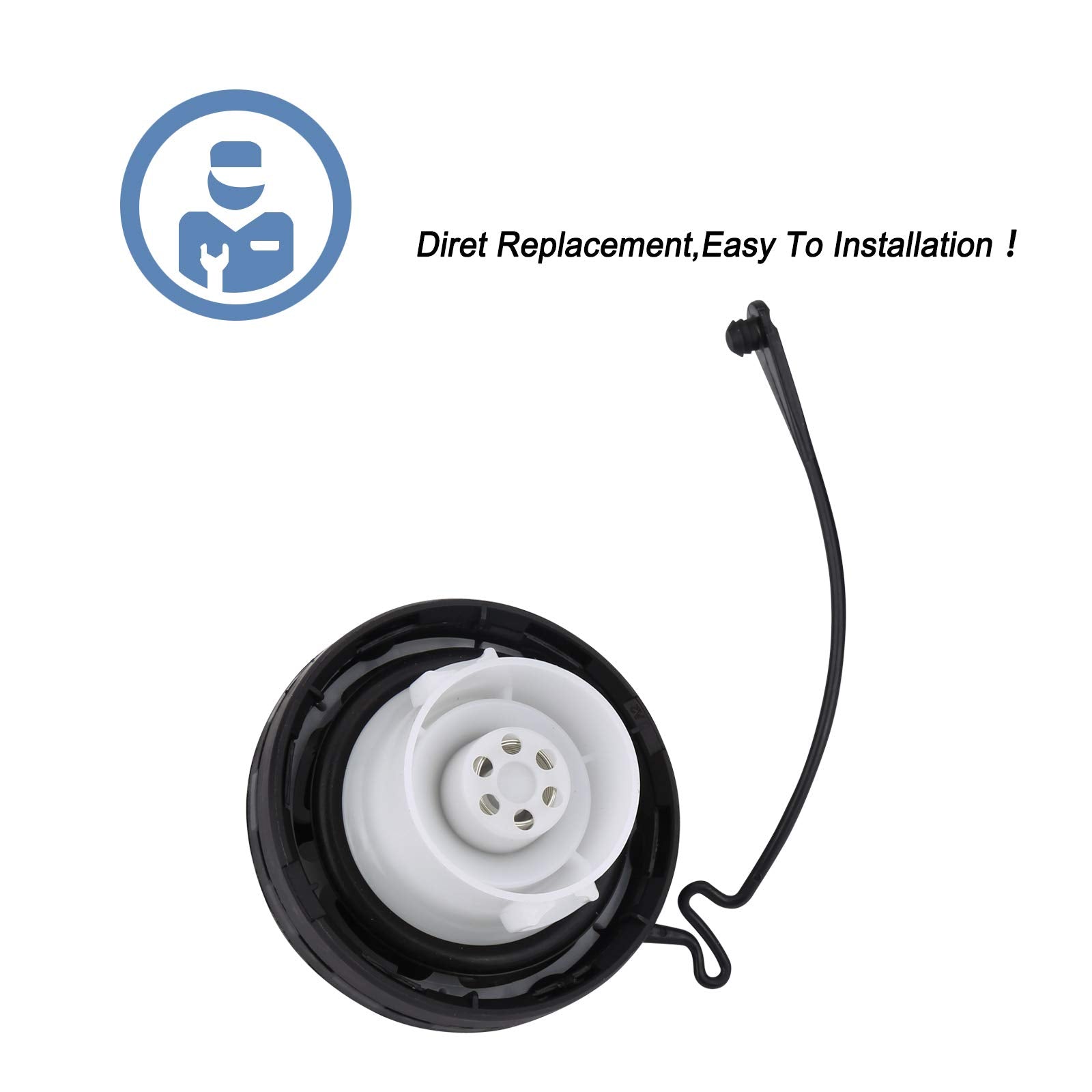 ONER AUTO PARTS Fuel Tank Filler Cap Compatible with Toyota 4Runner, Camry, Corolla, Highlander - Replace 77300-33070