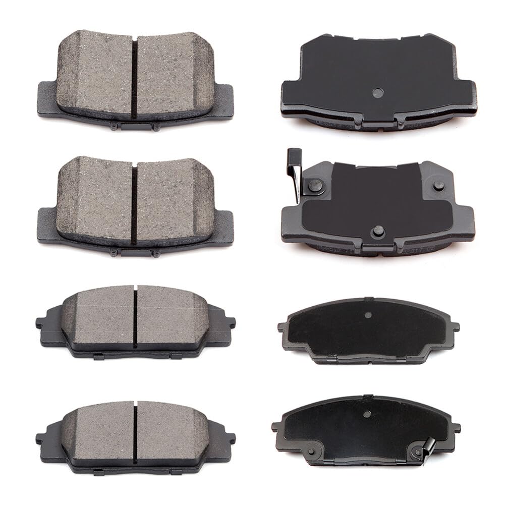 Cciyu D829 D537 Front & Rear Ceramic Disc Brake Pads Kit For Acura Csx 2007-2010,For Acura Rsx 2002-2006,For Honda Civic 2006-20