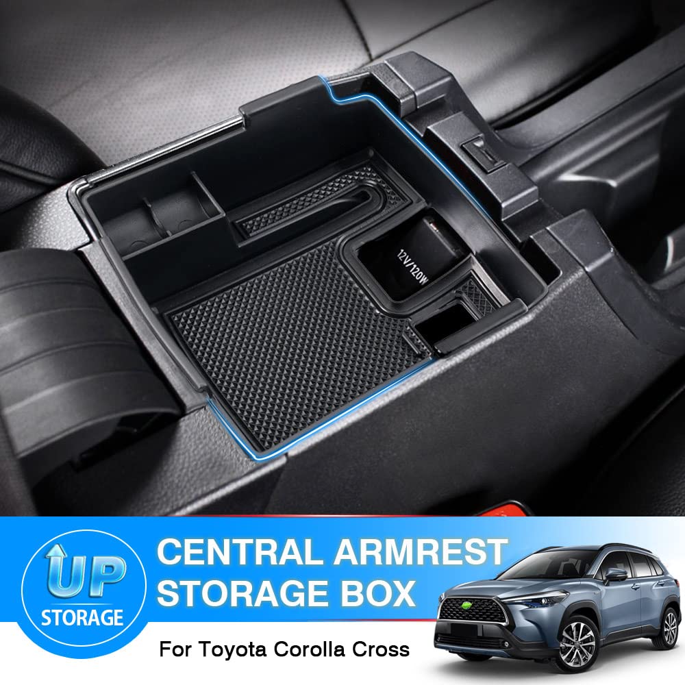 Karltys Compatible with Center Console Organizer Toyota Corolla Cross 2022 2023 2024 Accessories (NOT for Corolla) Middle Consol