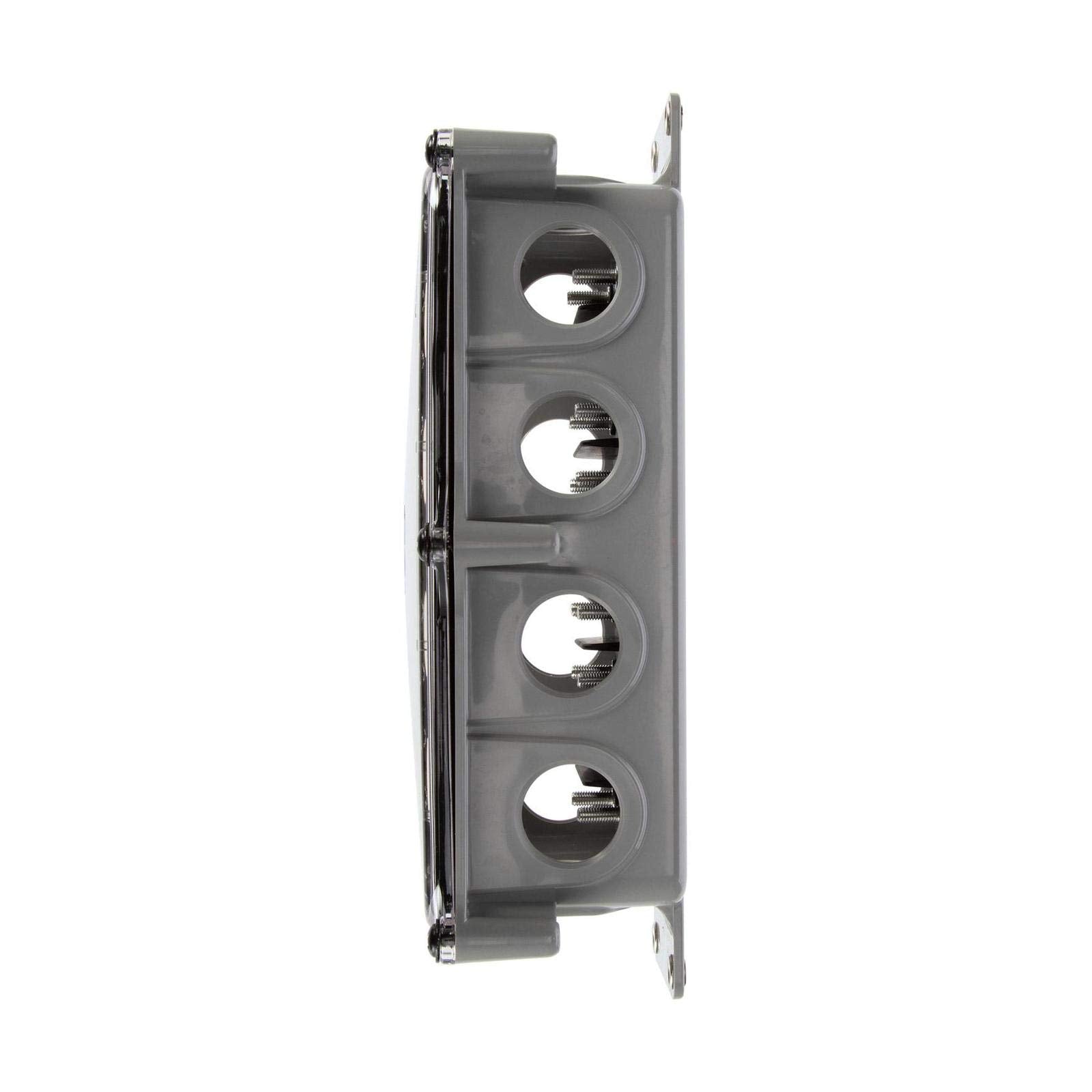Truck-Lite Super 50 Junction Box Kit 50600, 12 Port, Grey, Plastic