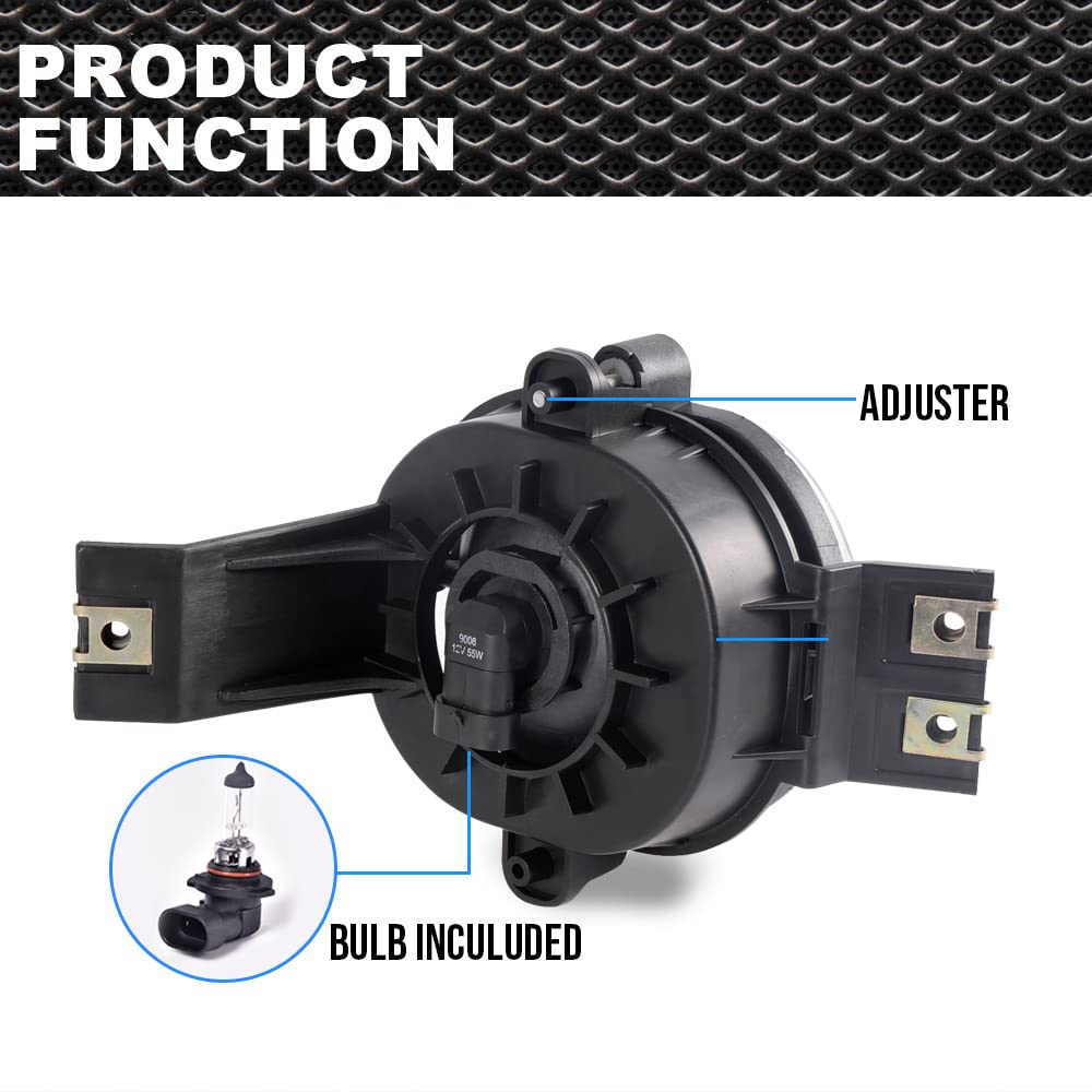 Pit66 Front Bumper Led Fog Lights, Compatible With 2002-2008 Dodge Ram 1500/2003-2009 Dodge Ram 2500 3500 Left/Right 55077475Ae,