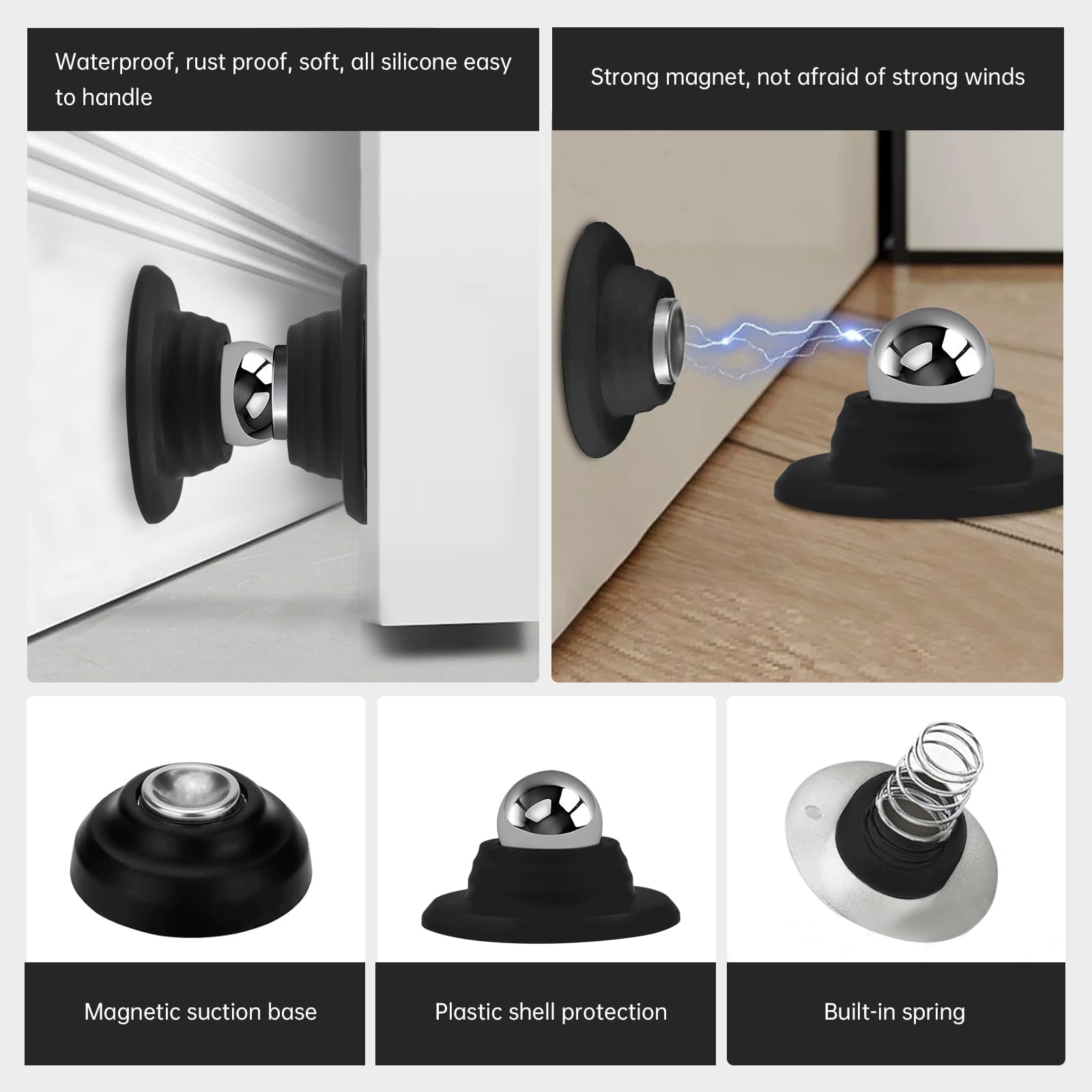 Magnetic Door Holder for RV, Magnetic RV Door Stopper, Strong Magnetic Baggage Door Catch Latch for RV, Camper, Travel Trailer,