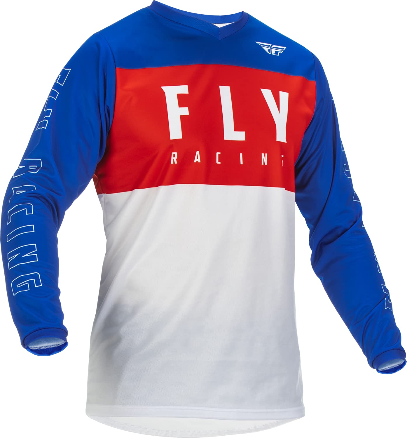 Fly Racing 2022 Adult F-16 Jersey (Red/White/Blue, Large)