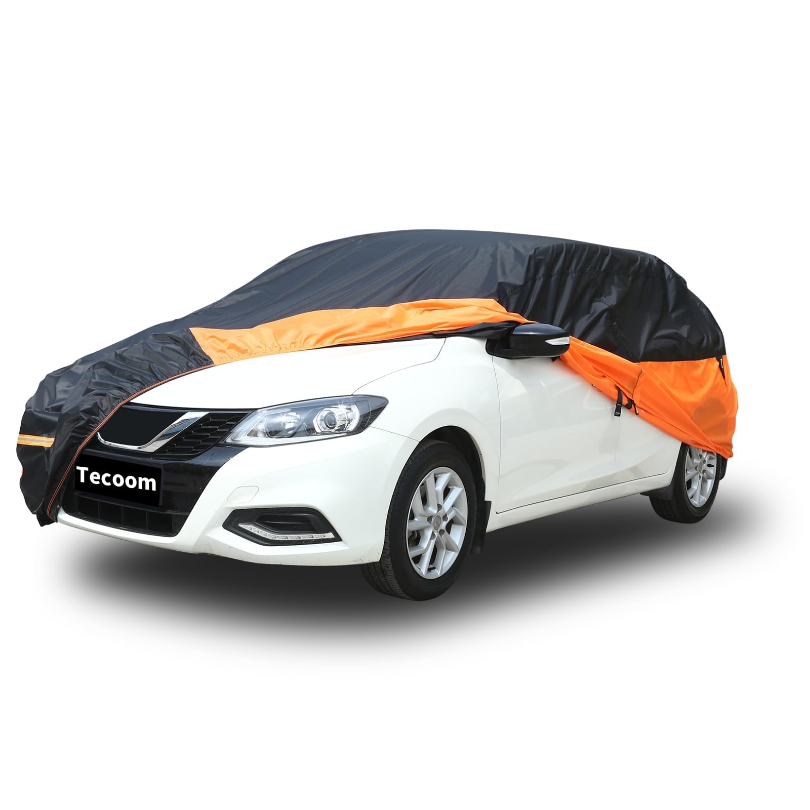 Car Cover Waterproof All Weather For Automobiles, Snowproof Uv Protection Windproof Outdoor Full Car Cover For All Weather Indoo