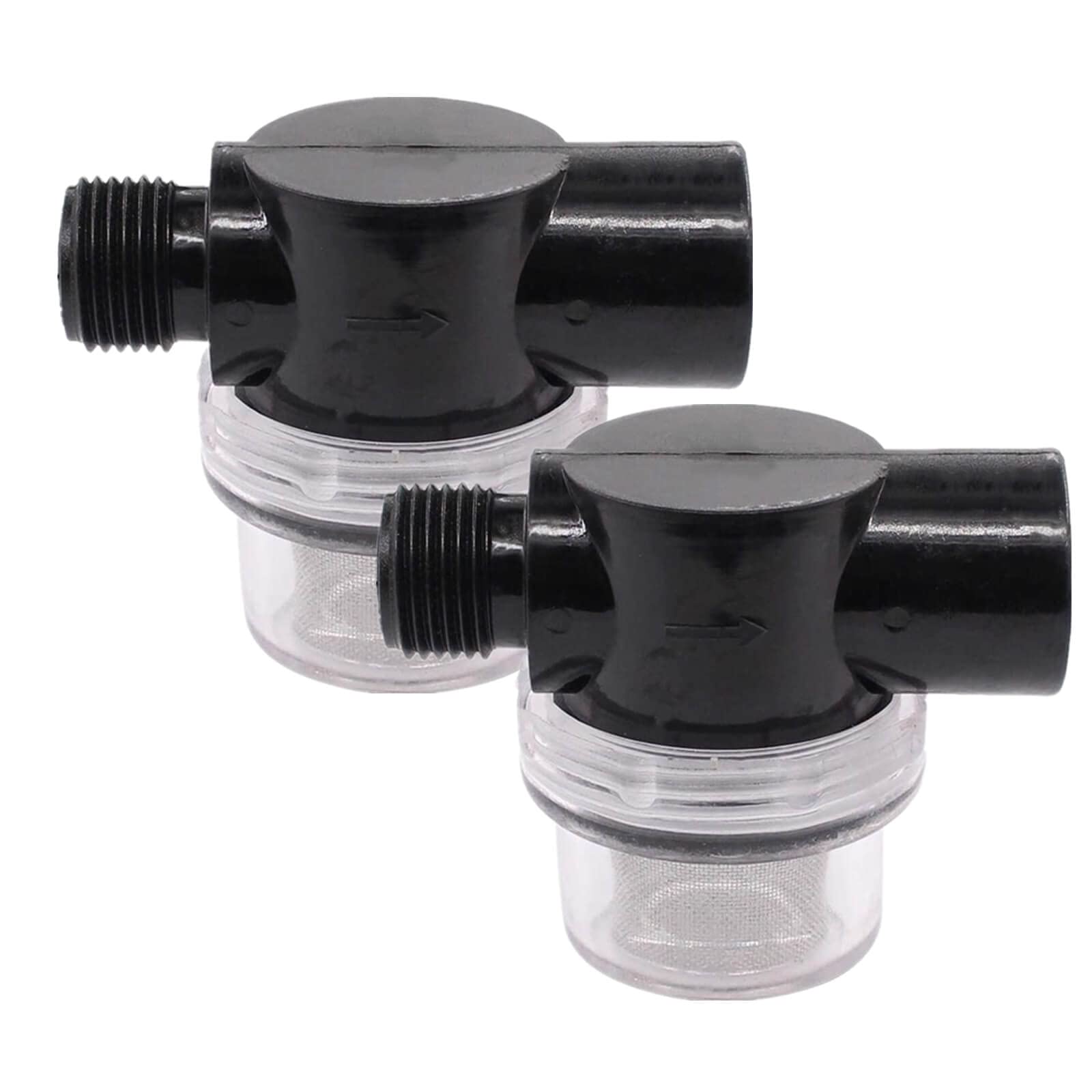 Twist-On Pipe Water Pump Strainer,RV Water Pump Filter Compatible With Shurflo Or Wfco,1/2'' Npsm Inlet/Outlet With 80 Mesh Stai