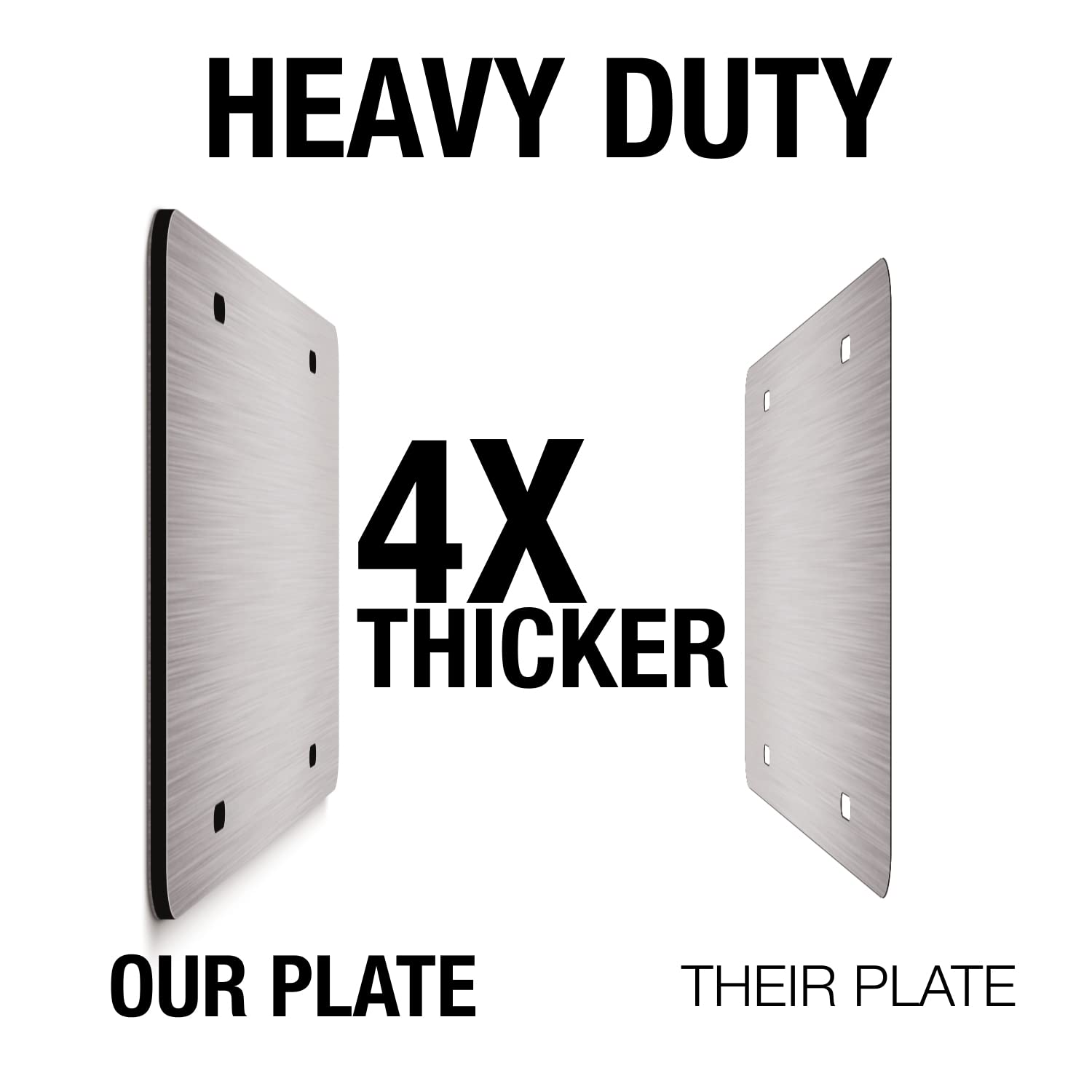 American Flag License Plate On 1/8 Brushed Aluminum Composite Heavy Duty Patriot Usa Car Tag Eagle Edition