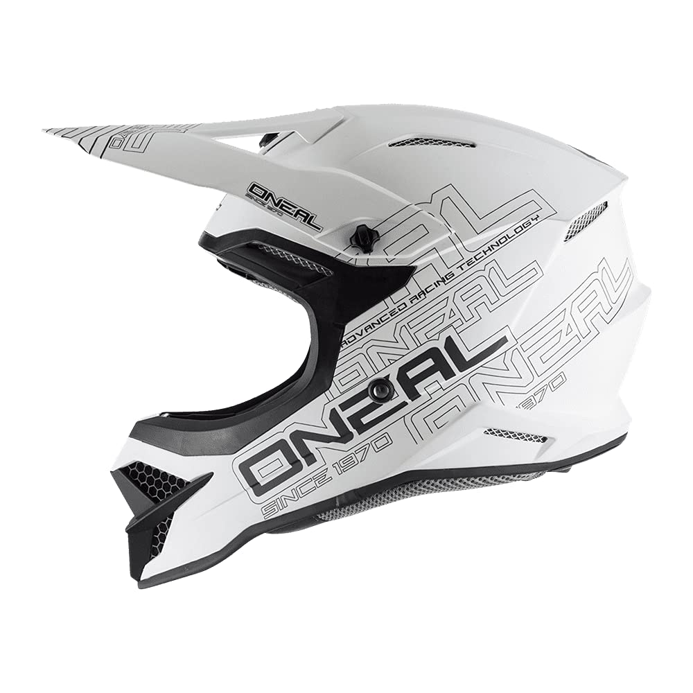 O'Neal - 0627-011 3 Series Unisex-Adult Off-Road Helmet (Flat White, Xs)