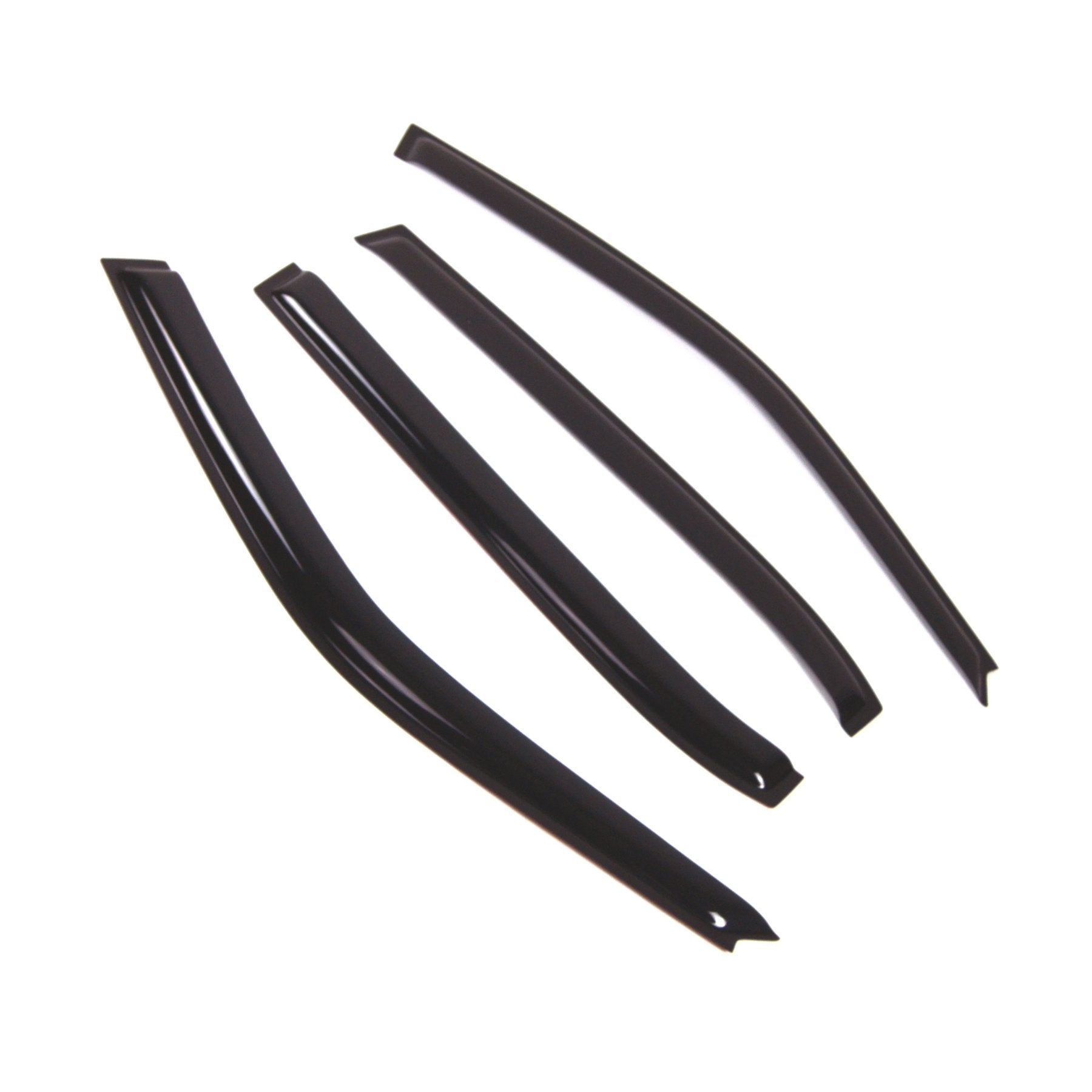 Tuningpros Wd2-515 Dark Smoke 4 Pcs Set Window Visor (Outside Mount) Deflector Rain Guard Compatible With 1995-2001 Bmw 740Il 75