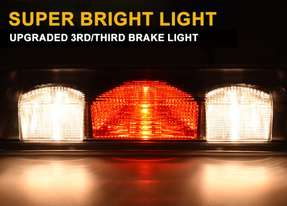 G-Plus 3Rd Brake Light, Compatible With 2004-2008 Ford F150 Truck Third Brake Lights Assembly High Mount Center Rear Roof Third