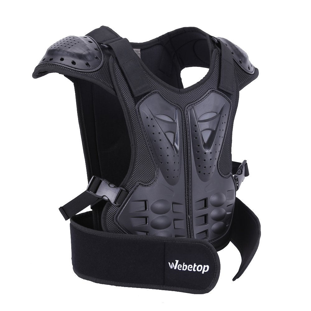 Webetop Kids Dirt Bike Chest Protector Motocross Adjustable Youth Chest Protector Shock-Resistant Dirt Bike Gear for ATV, Cyclin
