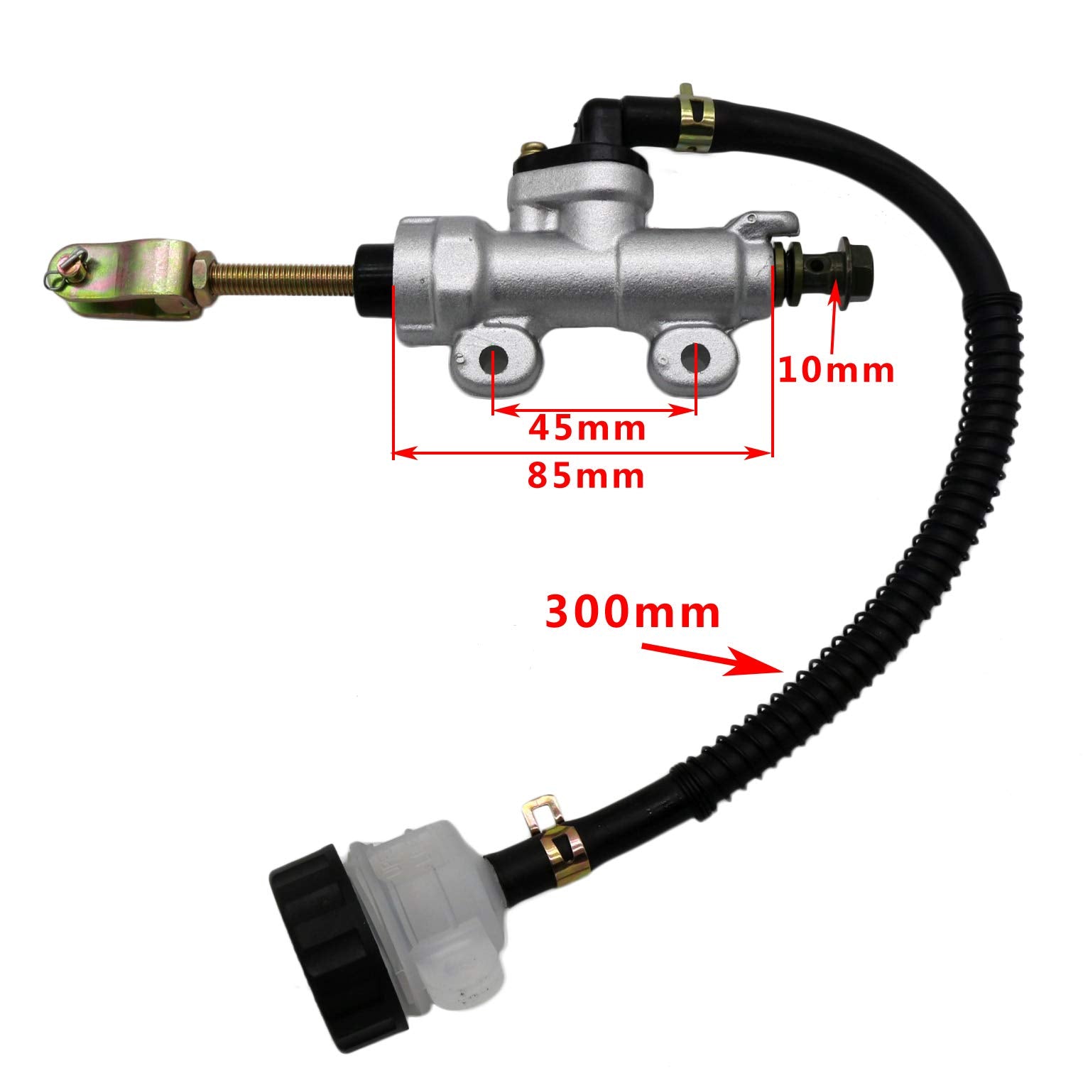 Cncmotok Rear Brake Master Cylinder Reservoir Compatible 50Cc 70Cc 110Cc 125Cc Yerf Dog 150Cc Arctic Cat 700 Efi 2006 Roketa Taotao Atv Dirt Pit Bike American Sportworks Carbide Karts Honda Atc 250R