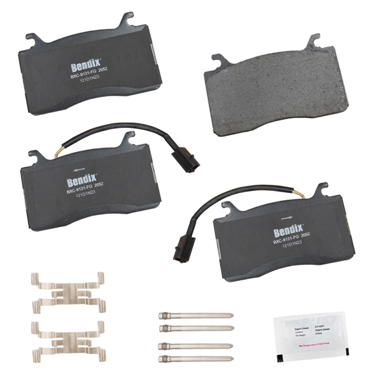 Bendix Priority1 Cfc2052 Ceramic Front Brake Pads For Alfa Romeo Giulia 2018-2017, Stelvio 2018, Stelvio 2021-2020