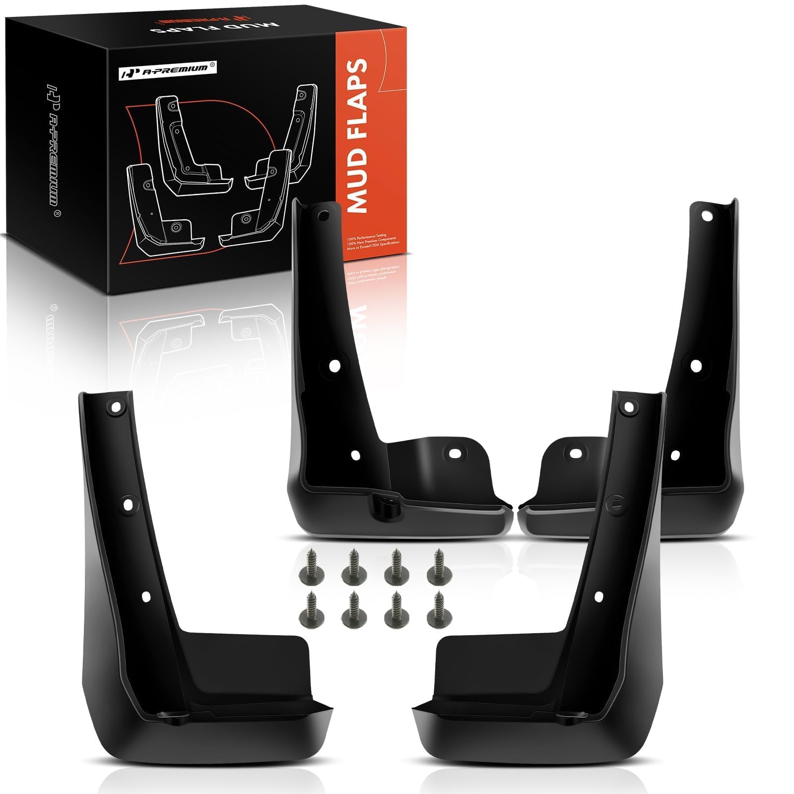 A-Premium Set Of 4Pcs Mud Flaps Splash Guards Mudguards Mudflaps With Hardware Kits Accessory Compatible With Honda Civic 2022 2