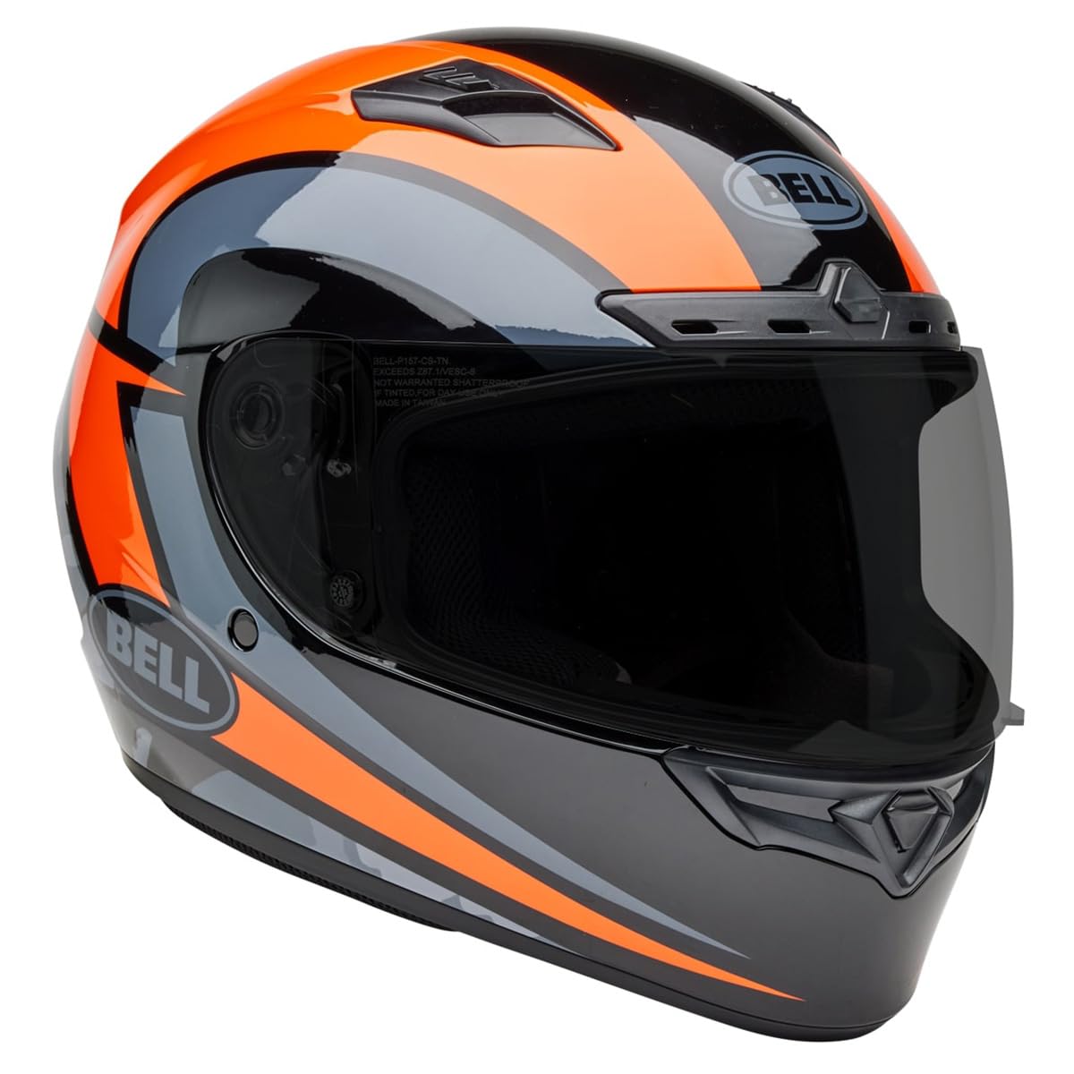 Bell Qualifier Dlx Mips Street Helmet (Gloss Blitz Orange/Black - X-Large)