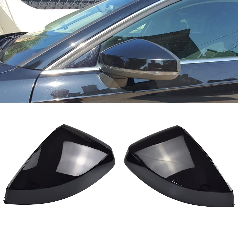 1 Pair Black Rearview Mirror Cover Carbon Fiber Side Mirror Covers Caps for Audi A3 S3 8V RS3 2013 2014 2015 2016 2017 2018 2019