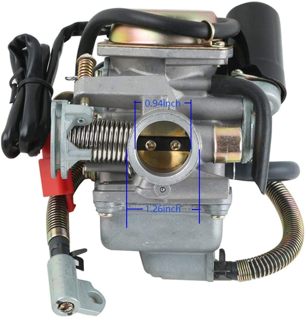 Gy6 150Cc Carburetor For Kazuma Taotao Roketa Sunl Baja Eagle Atv Go Kart Motorcycle Scooter 4 Stroke Gy6 125Cc 150Cc 152Qmi 152Qmj 157Qmi 157Qmj Engine Carb With Electric Choke
