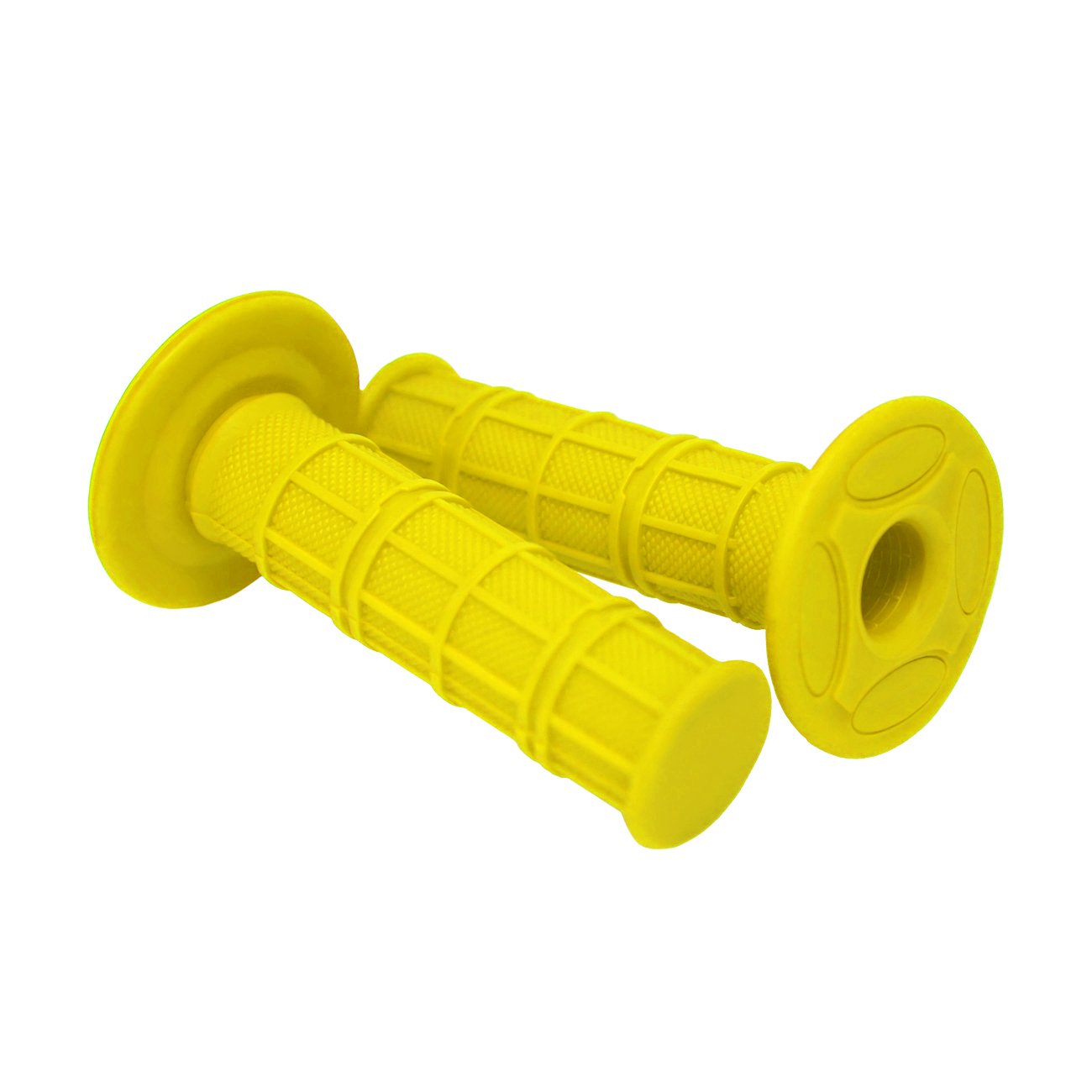 7/8'' Practical Motorcycle Hand Grips Dirt Bike Motocross Gel Handlebar 2Pc- Yellow