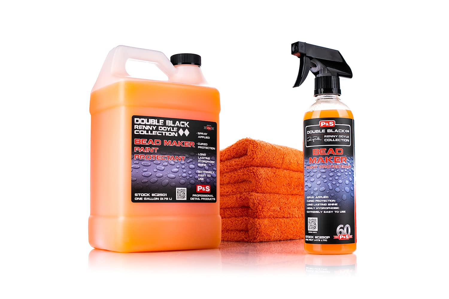P & S Professional Detail Products Bead Maker + 4 Eagle Edgeless Microfiber Towels - Combo Kit - Paint Protectant & Sealant, Eas