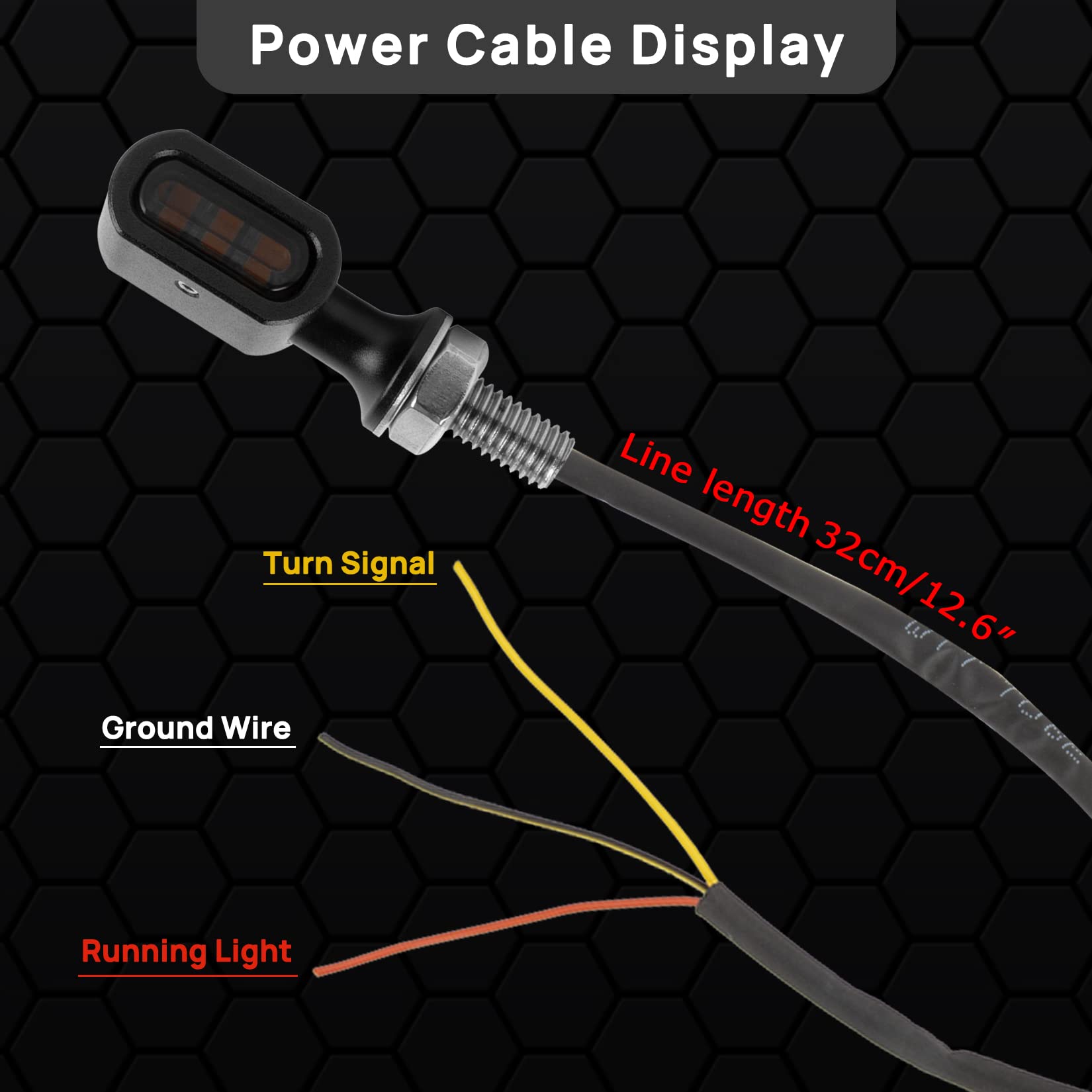 Psler Mini Led Turn Signal Lights Blinkers Small Front Rear Indicators Fit For H-Arley D-Avidson Modified Hopper Bobber Cafe Race Style H-Onda K-Awasaki S-Uzuki T-Riumph Y-Amaha C-Ruiser Street Bike