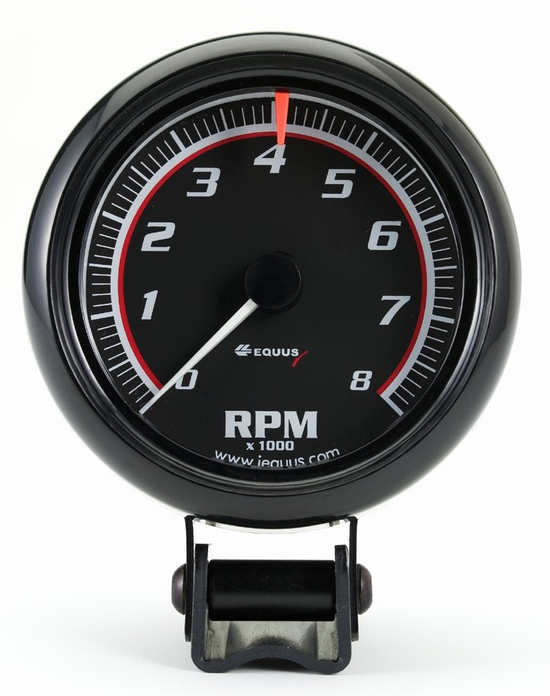 Equus 6086 2-1/2 Mini Tachometer, Black