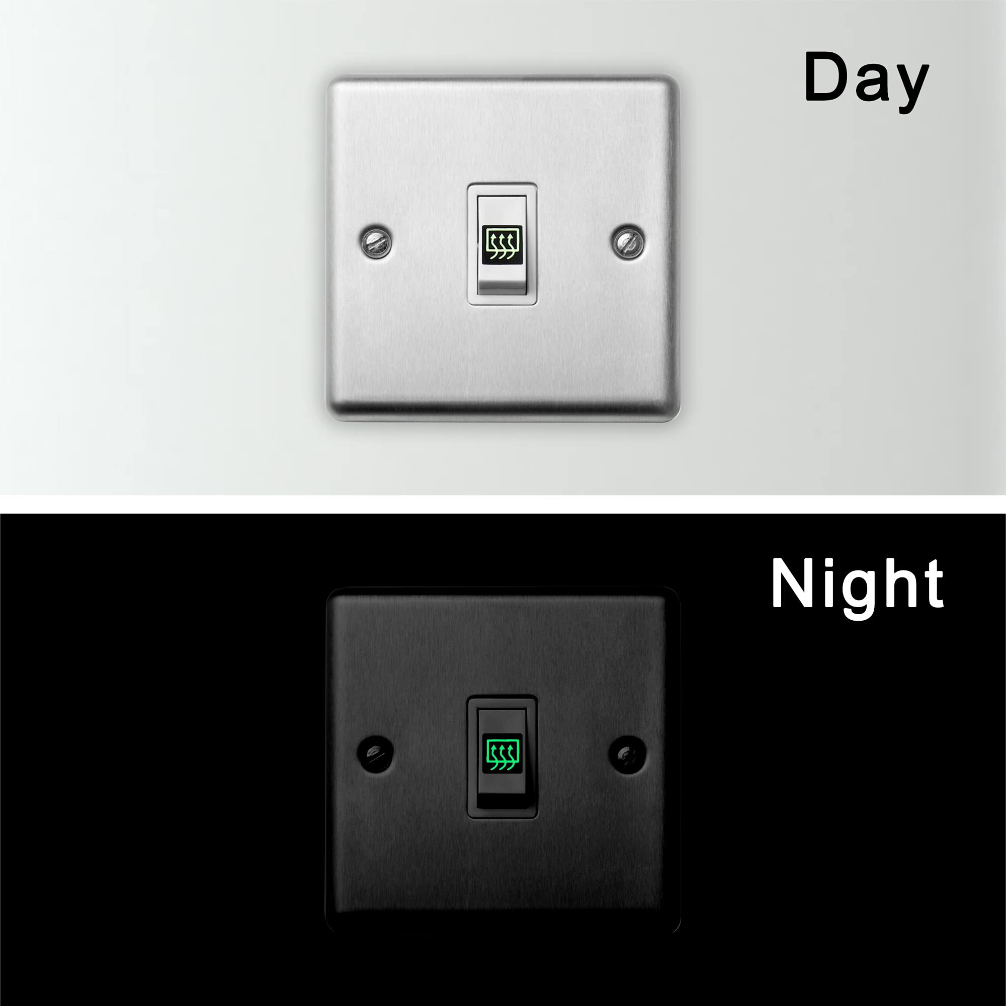 Tomall 132Pcs Centre Console Switch Luminous Stickers For Car Night Safety Luminous Decals Circuit Panel Label Glow In The Dark Accessories For Boat Trailer Car Headlight Control Gps