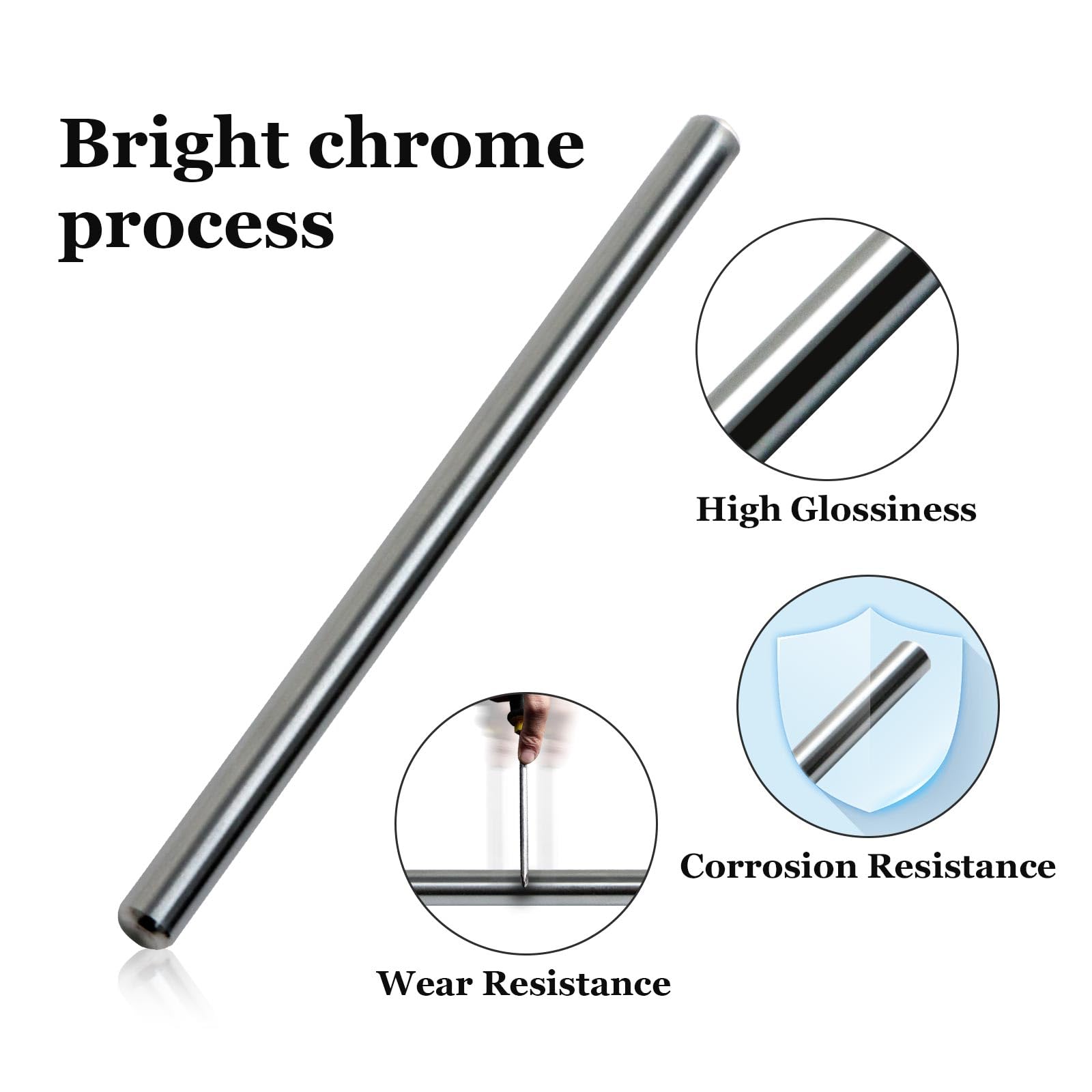 Fusch Clutch Push Rod, Clutch Release Push Rod Shaft Compatible With Suzuki Gs500E, Gs500F, Gsxr1100W, Vs1400/S83 Boulevard, Vl1500, Rf900R, Sv650/S, Sv650Sa Replace#: 23111-24A01(107Mm)