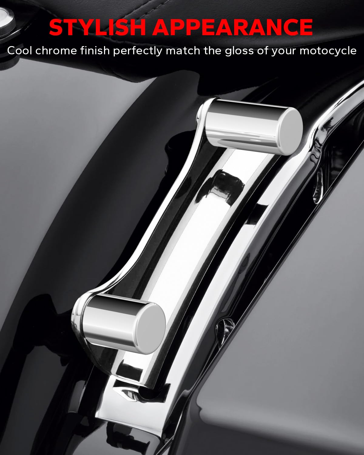 Amazicha Chrome 4 Point Docking Hardware Covers Kit Compatible for Harley Davidson Touring Street Glide, Electra Glide, Road Gli