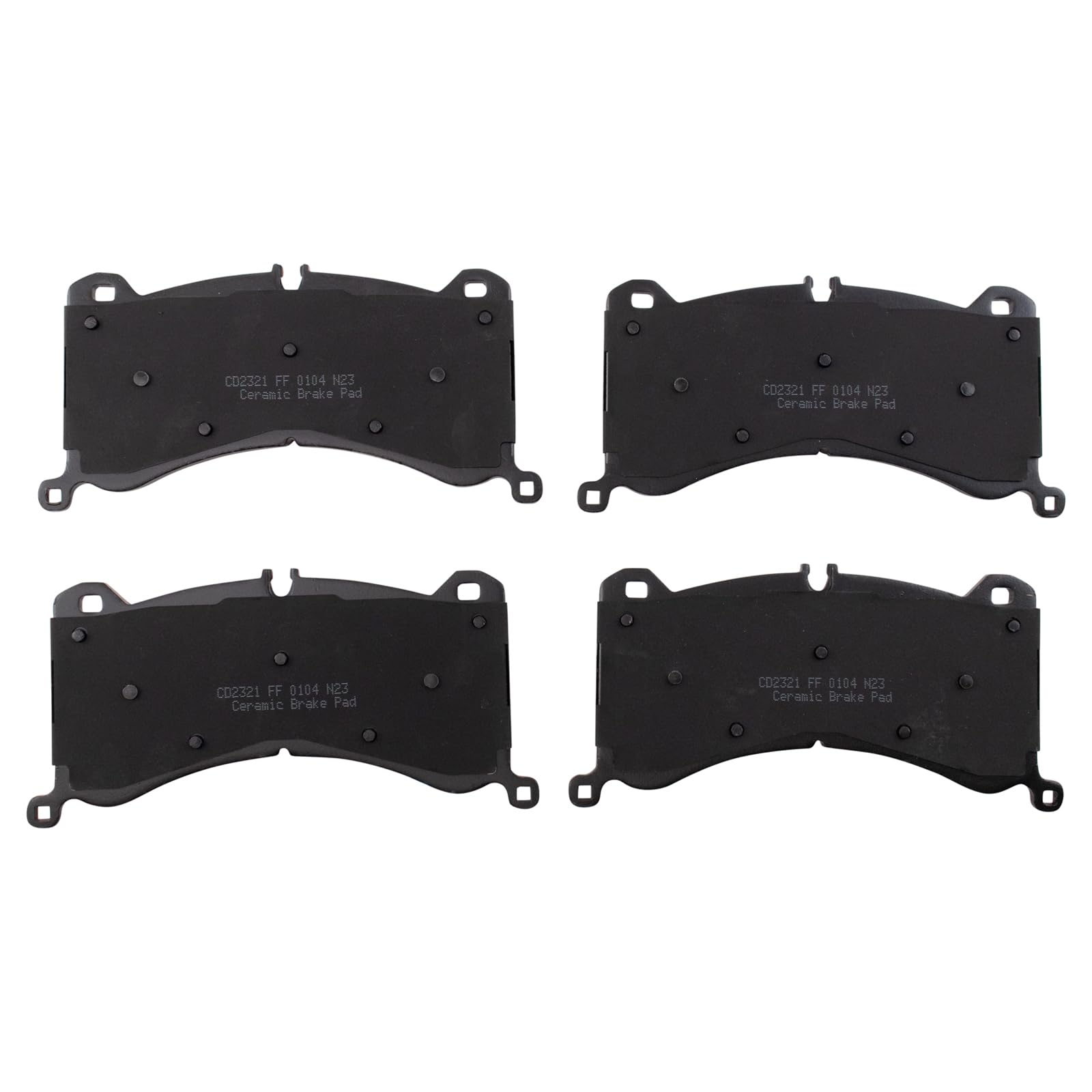 TRQ Front Brake Pads Ceramic Compatible with 2019-2022 Audi e-tron Quattro