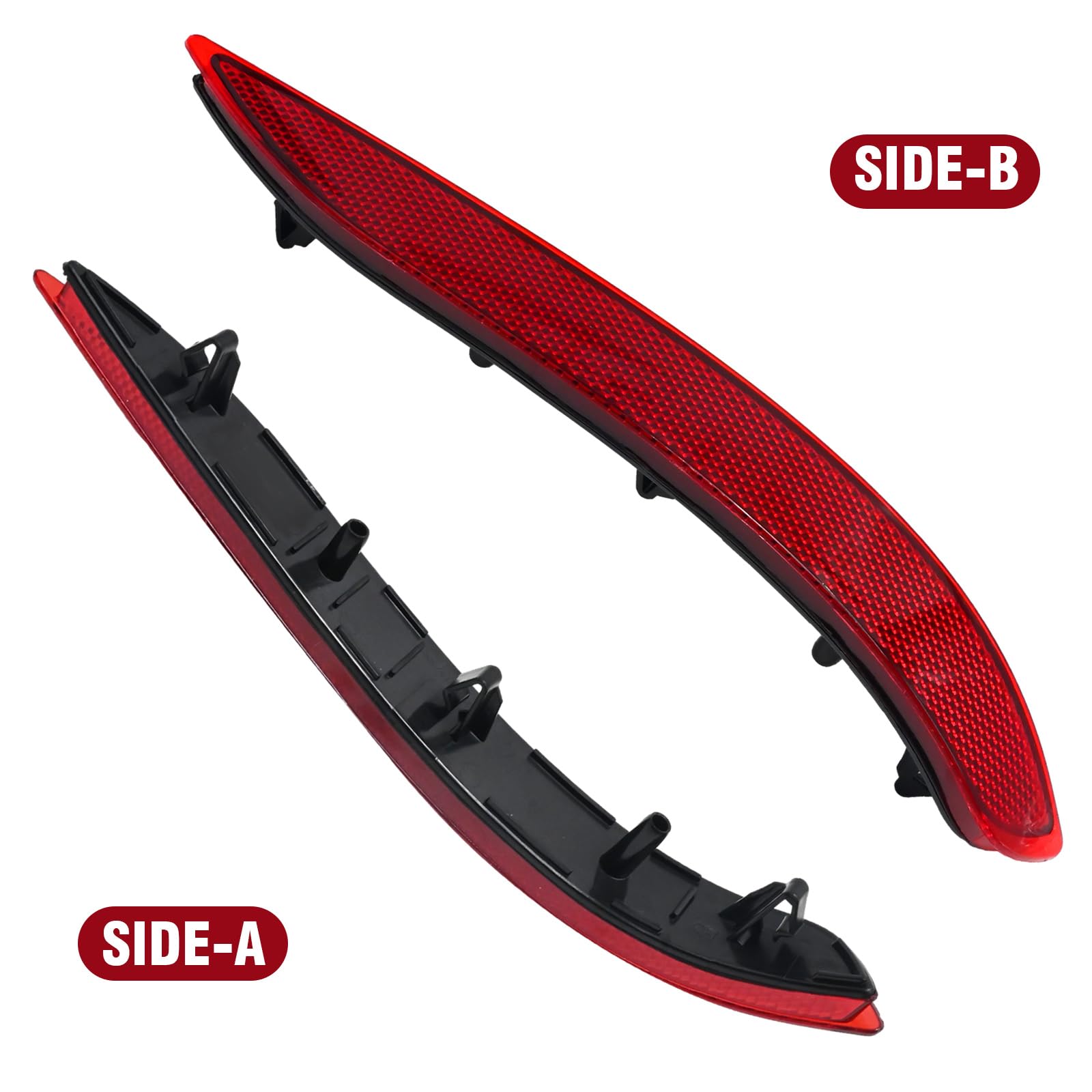 Mdeoosky Right Passenger Side Rear Bumper Reflector Replacement For Chevy Equinox 2018 2019 2020, 84306358 84150890 Gm1184117 Gm1184117C