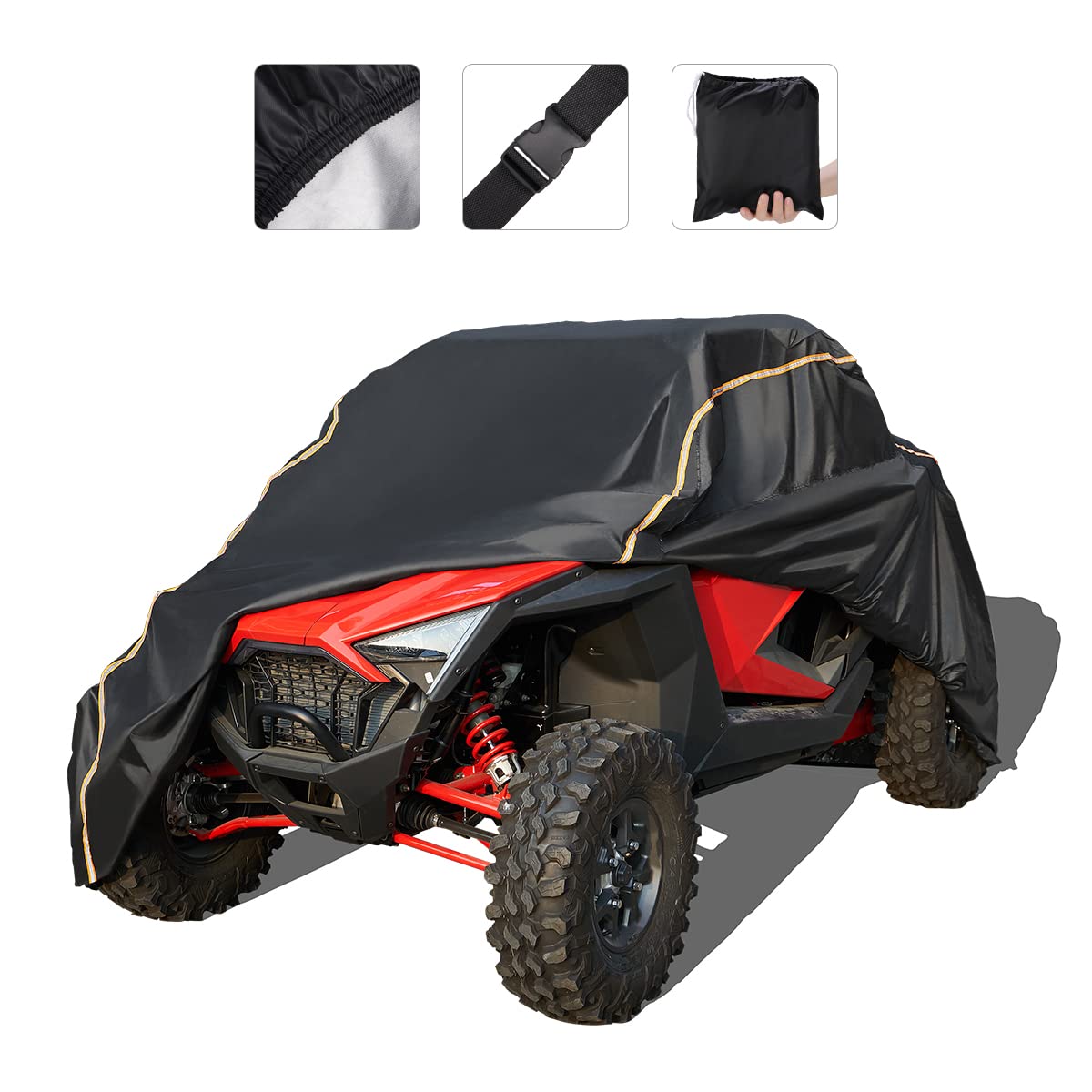 KEMIMOTO UTV X3 Cover Compatible with Polaris RZR, Talon, Maverick X3, Commander, YXZ1000R, Can-Am, YXZ1000R, Protect from Rain 