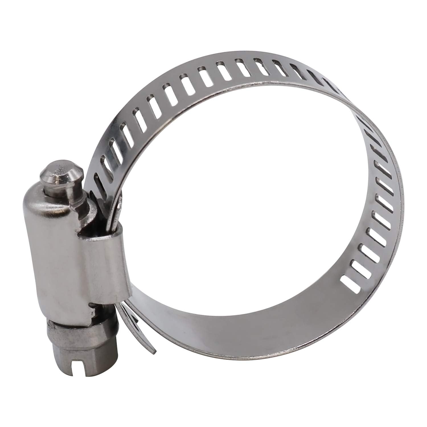 Roadformer 1'' Worm Gear Hose Clamp - Sae 16 Size, Full Stainless Steel With 1/2'' Band Width, Working Range 19Mm - 38Mm Hose Cl